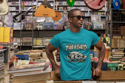 Thrashed Rainbow Flame T-Shirt