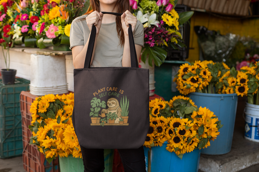 Plant Care Is Self Care Canvas Tote