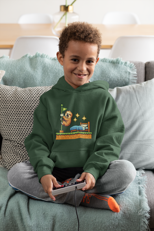 Level Complete Nap Time Kids Hoodie