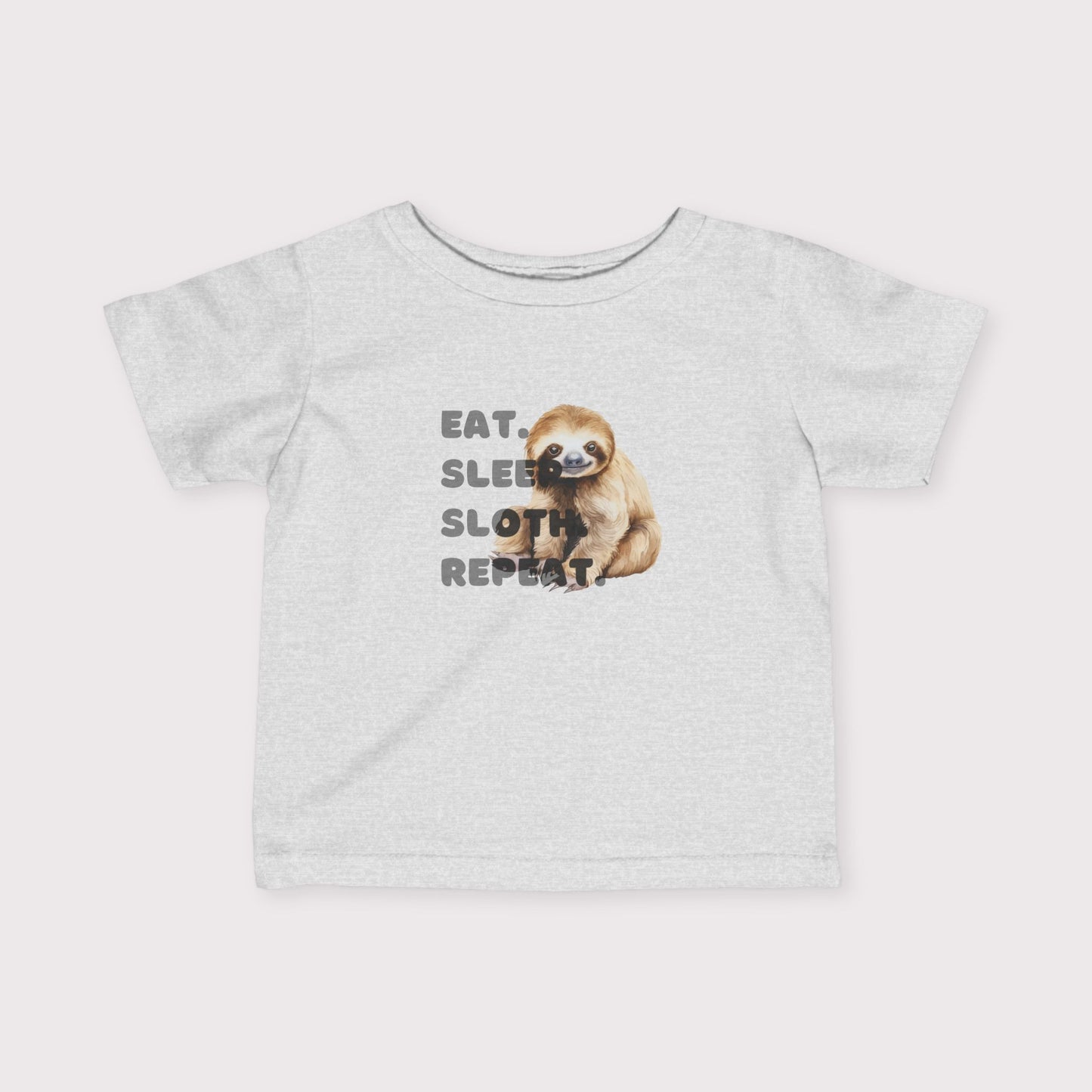 Baby Sloth Toddler Tee – Eat. Sleep. Sloth. Repeat.