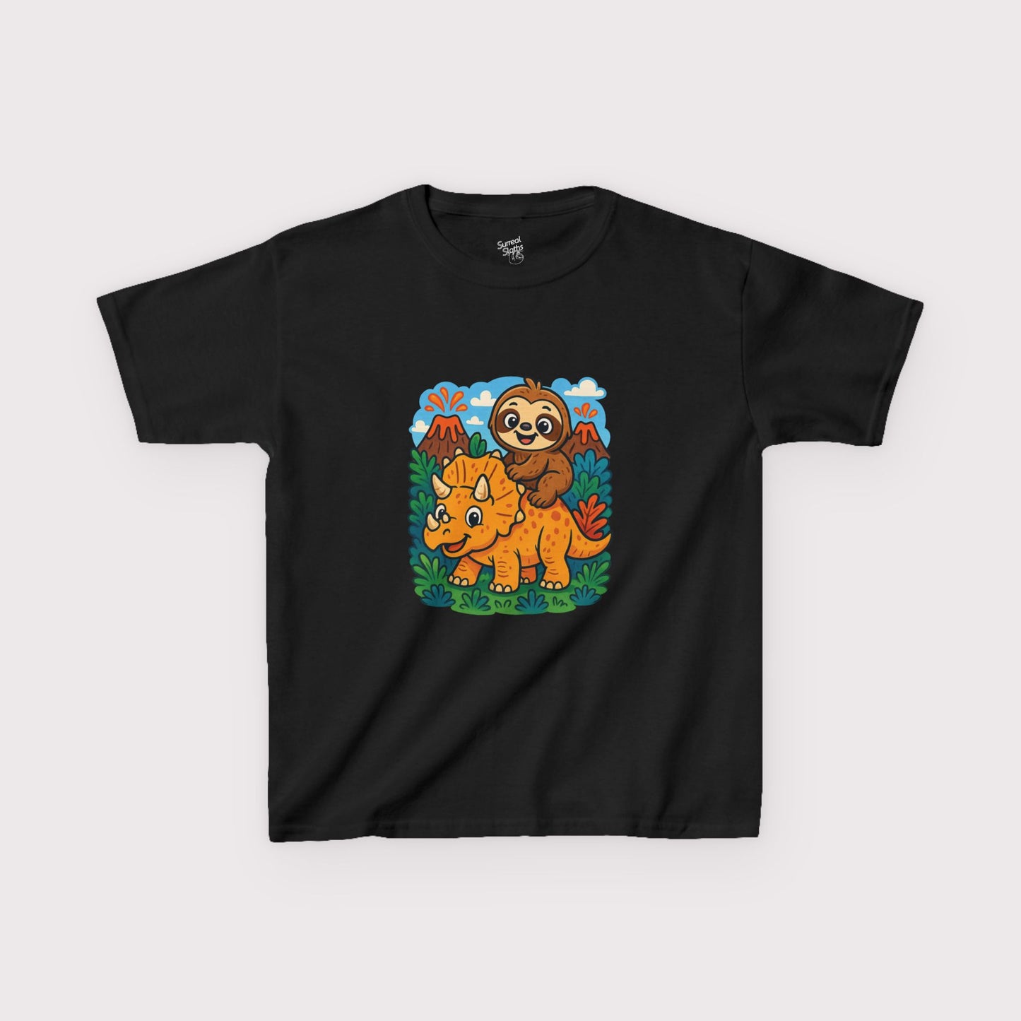 Tricera-Sloth Adventure Kids T-Shirt