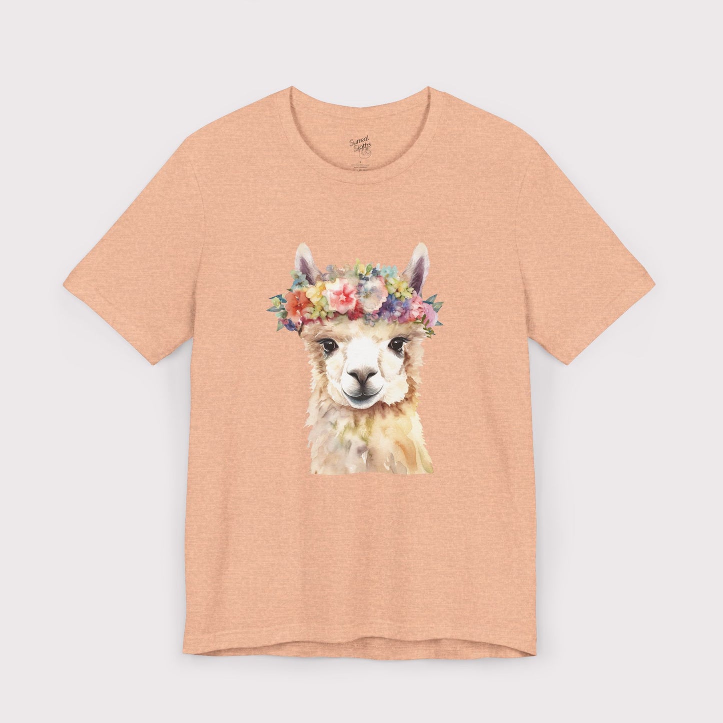 Floral Crown Llama - Jersey Tee