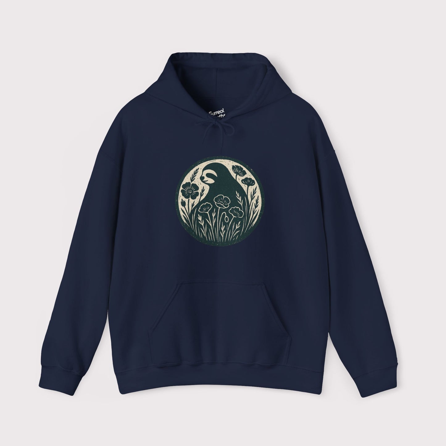 Floral Sloth Emblem Hoodie