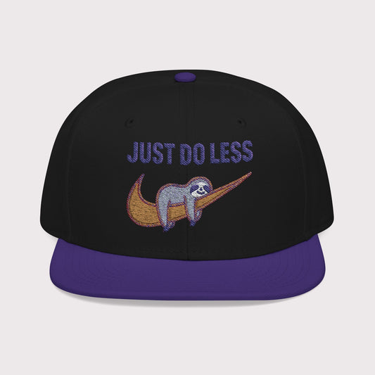 Just Do Less Orange Snapback Hat