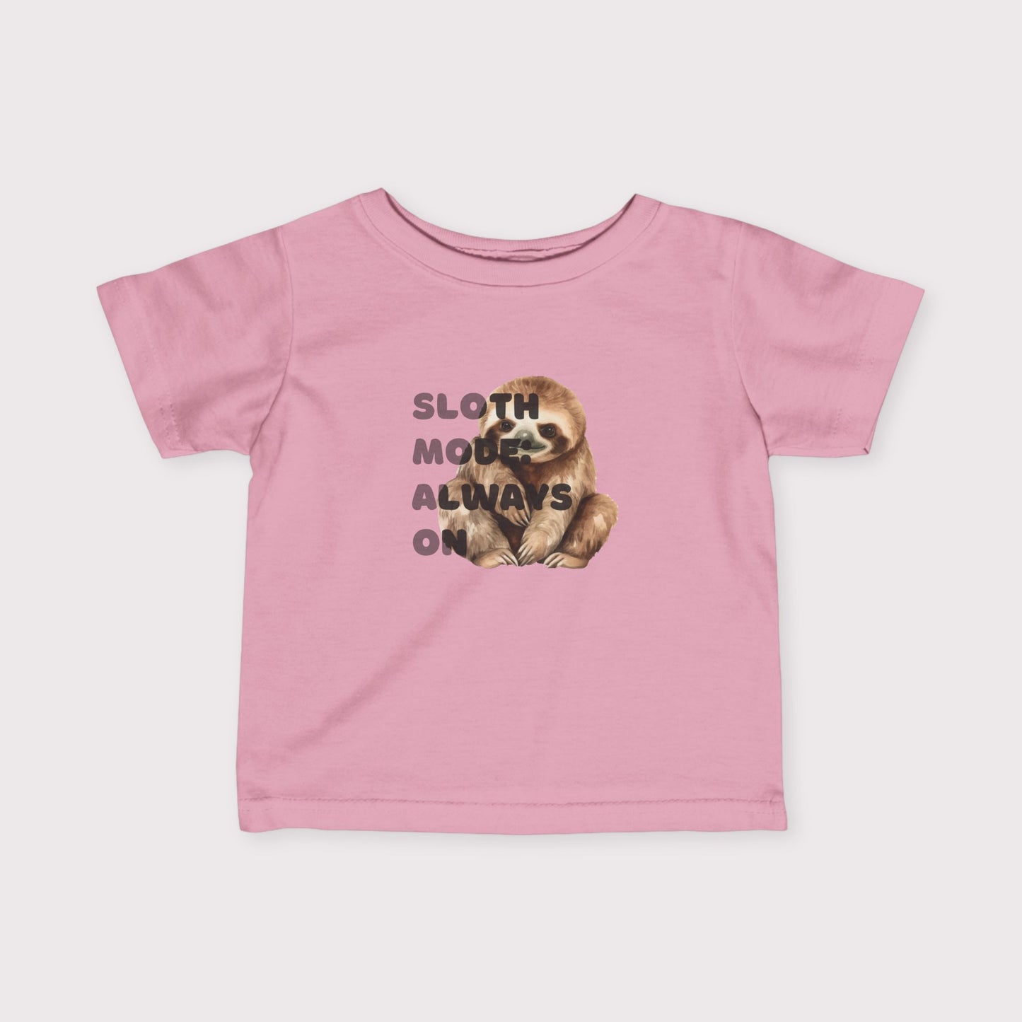 Baby Sloth Toddler Tee – Sloth Mode: Always On.