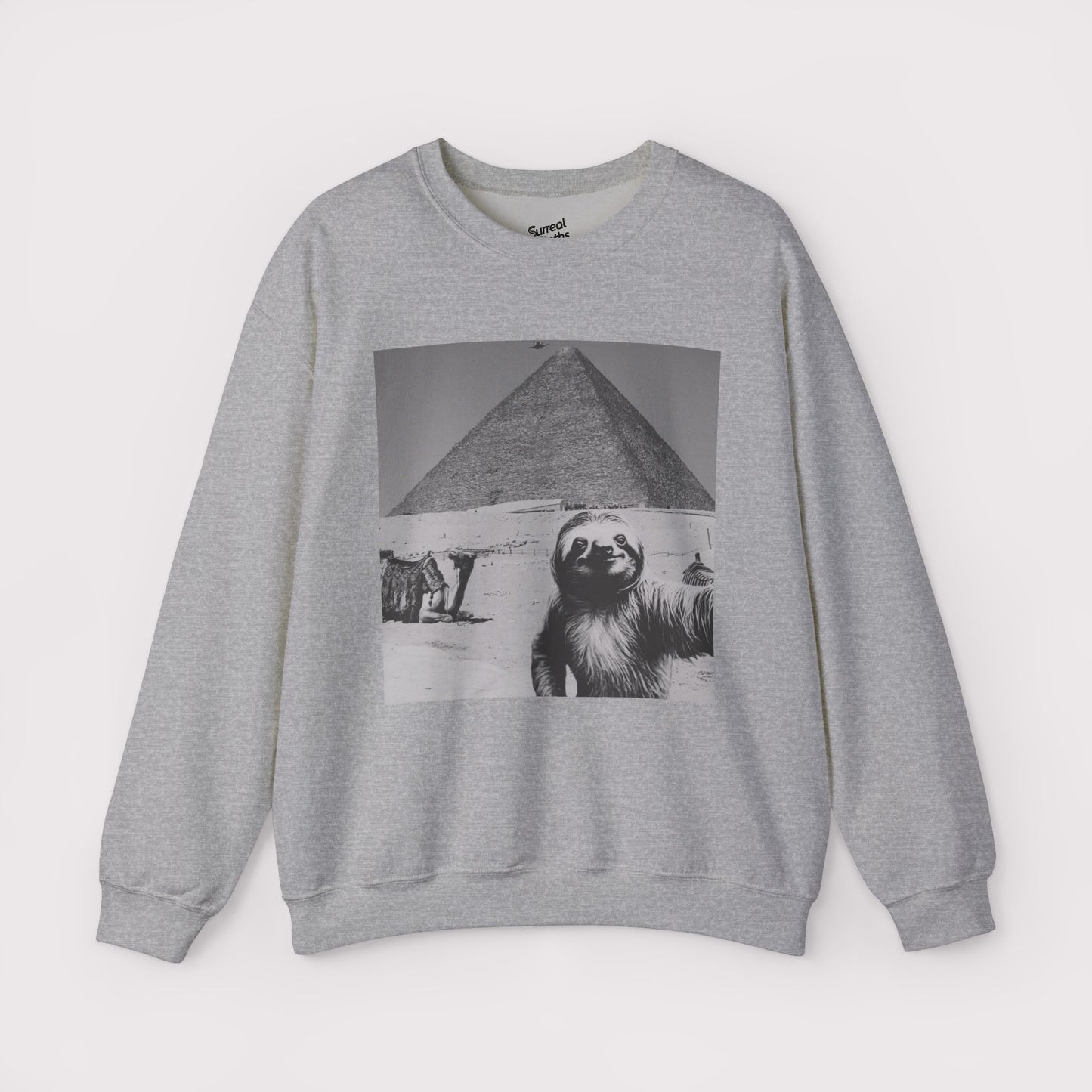 Sloth Selfie Pyramids of Egypt - Crewneck