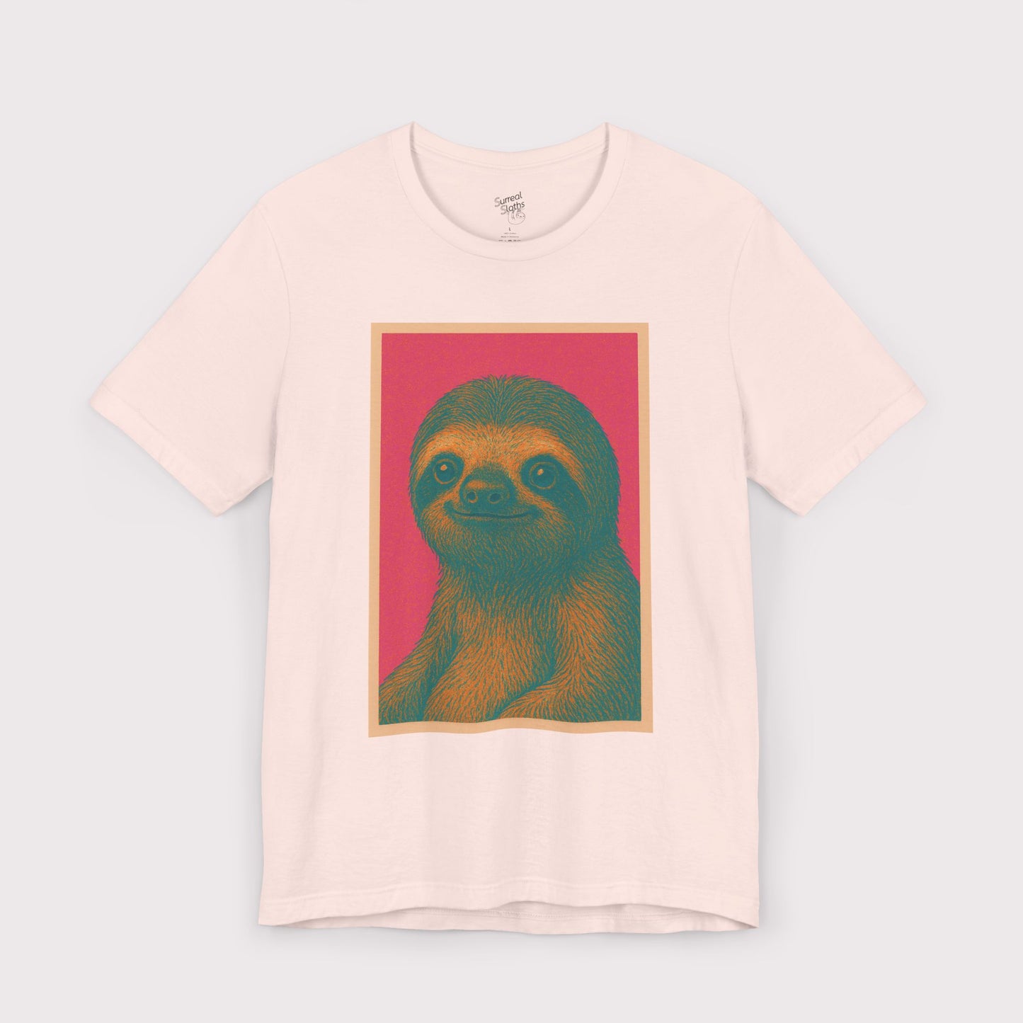 Retro Sloth Portrait T-Shirt