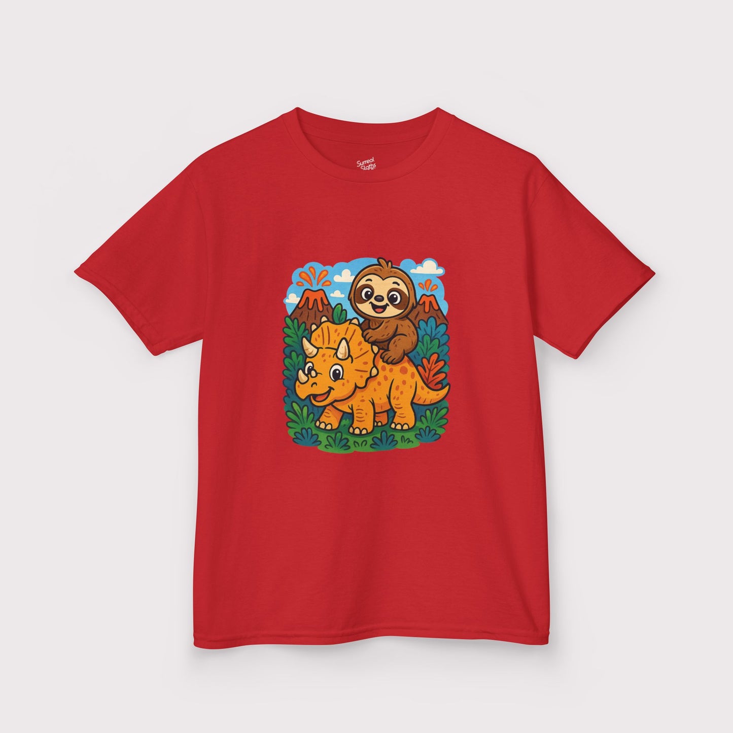 Tricera-Sloth Adventure Kids T-Shirt