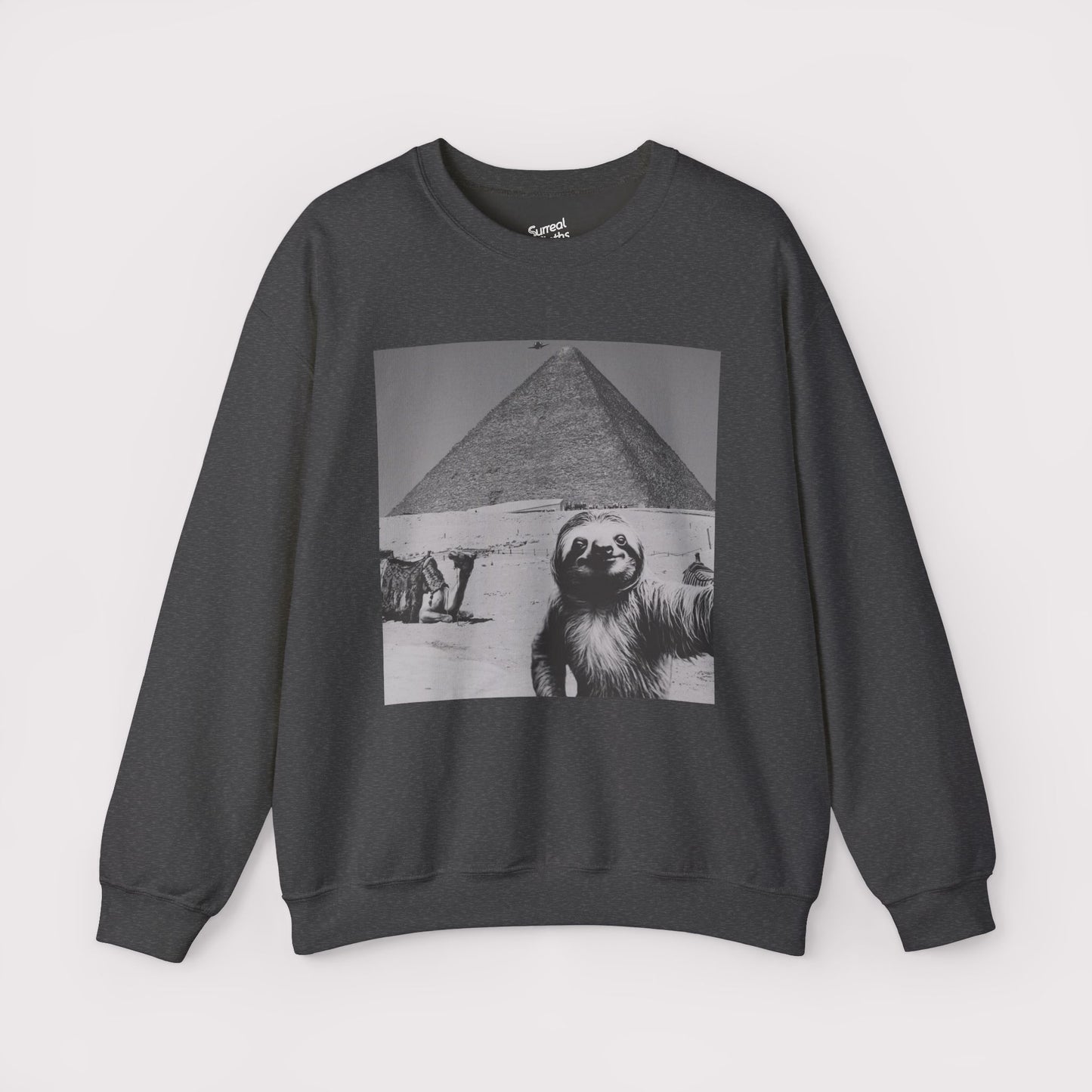 Sloth Selfie Pyramids of Egypt - Crewneck