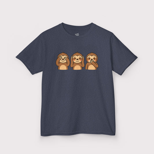 No Evil Sloths Kids T-Shirt