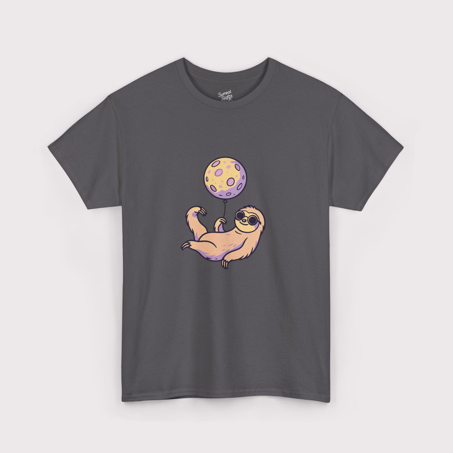 Purple Moon Balloon Sloth T-Shirt