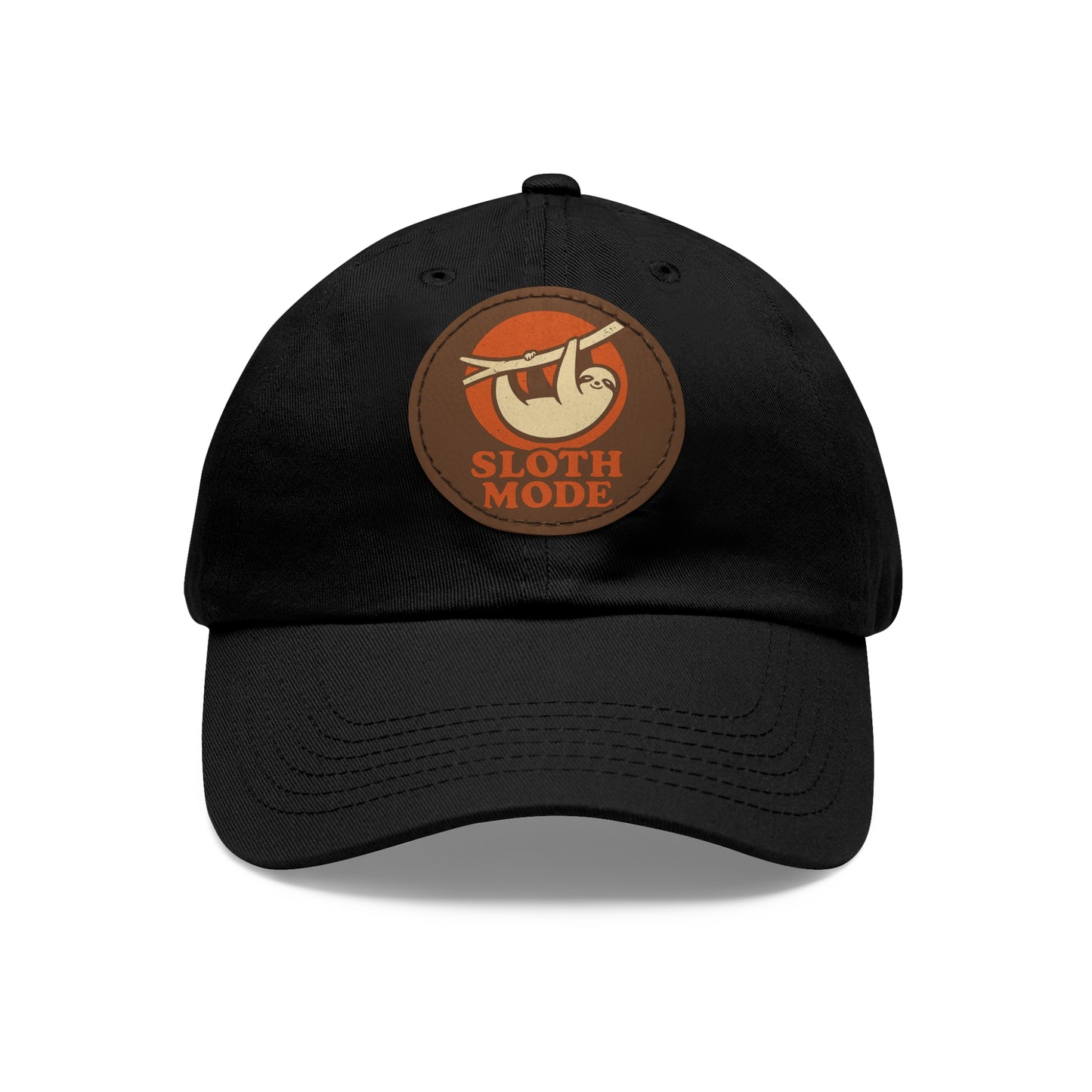 Sloth Mode Leather Patch Hat