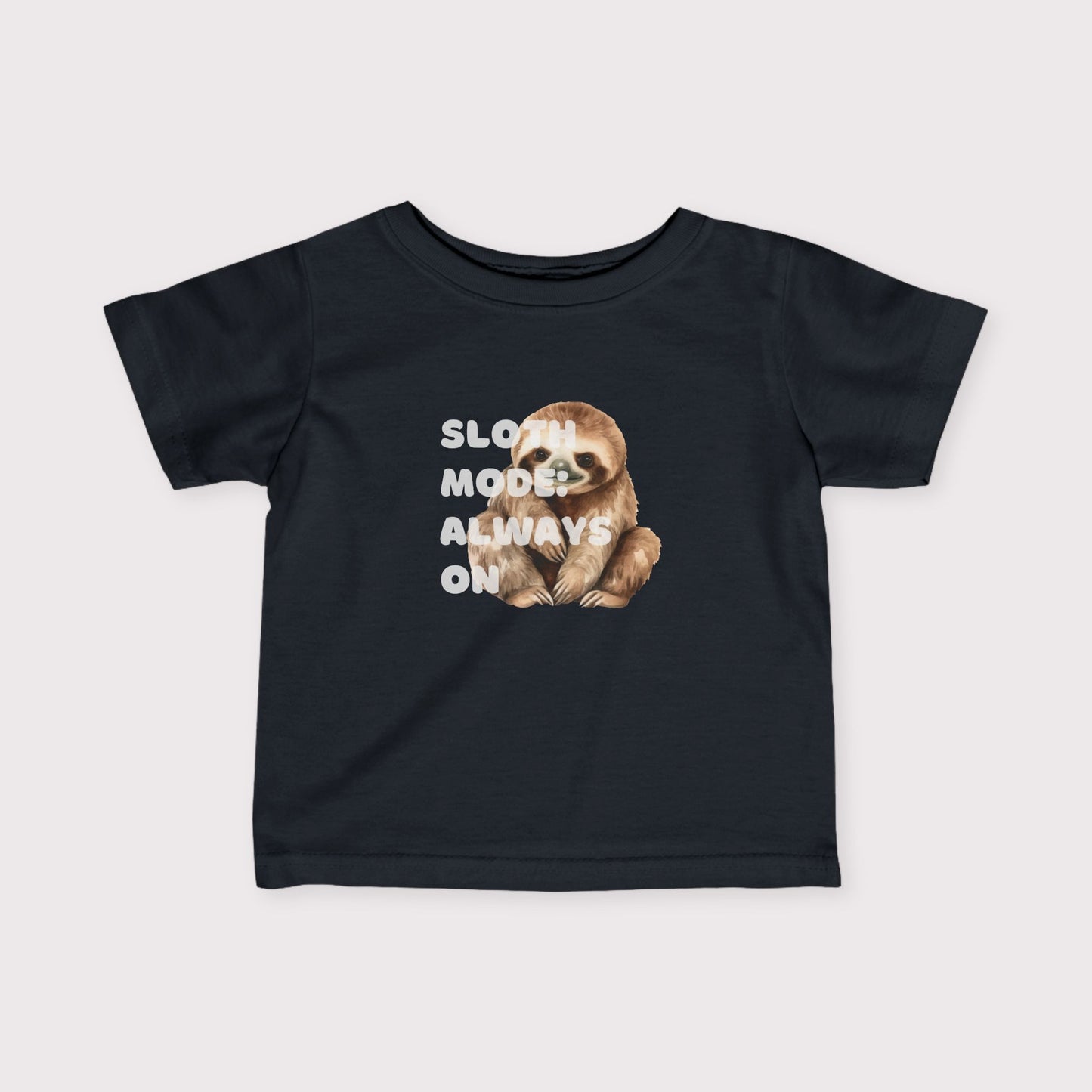 Baby Sloth Toddler Tee – Sloth Mode: Always On.