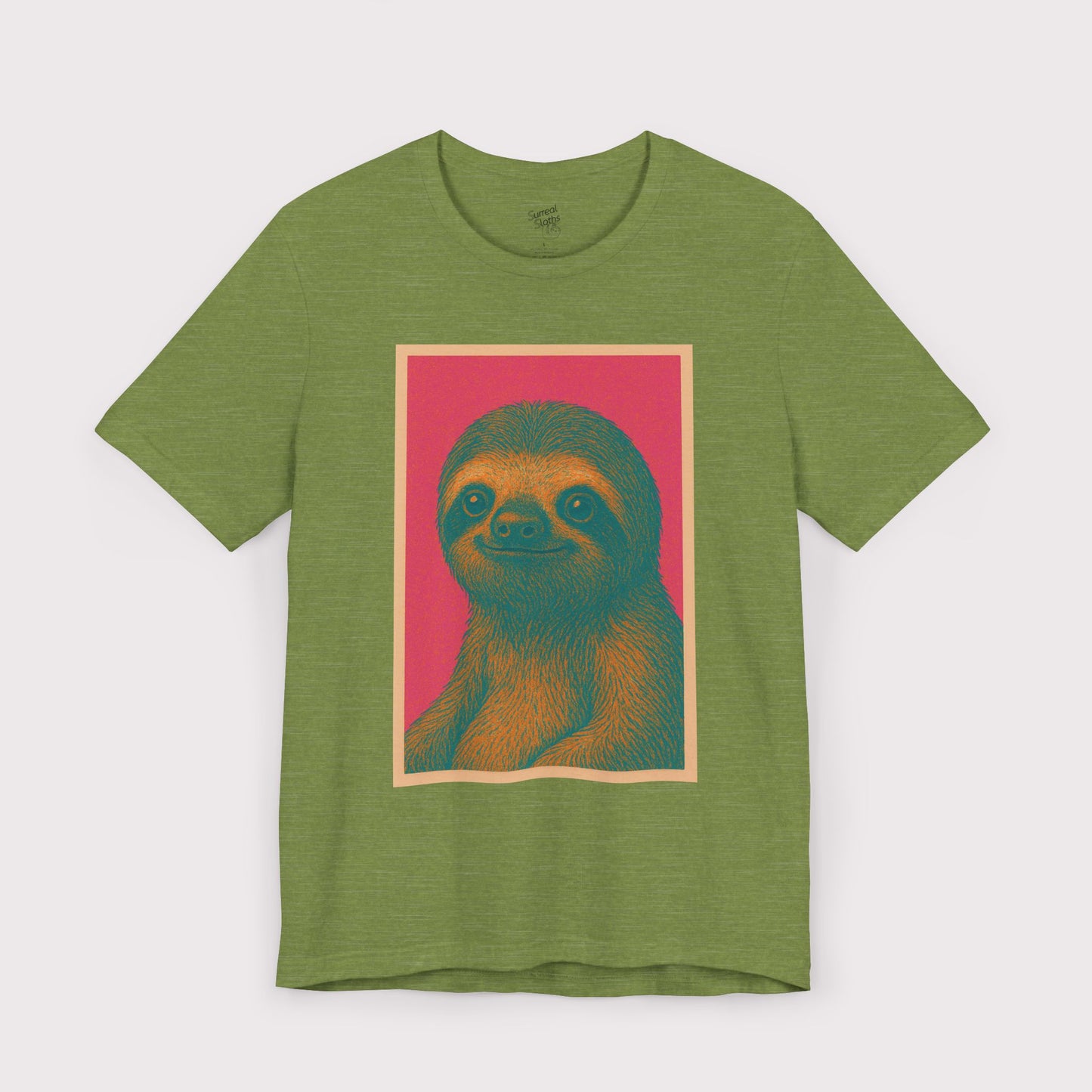 Retro Sloth Portrait T-Shirt