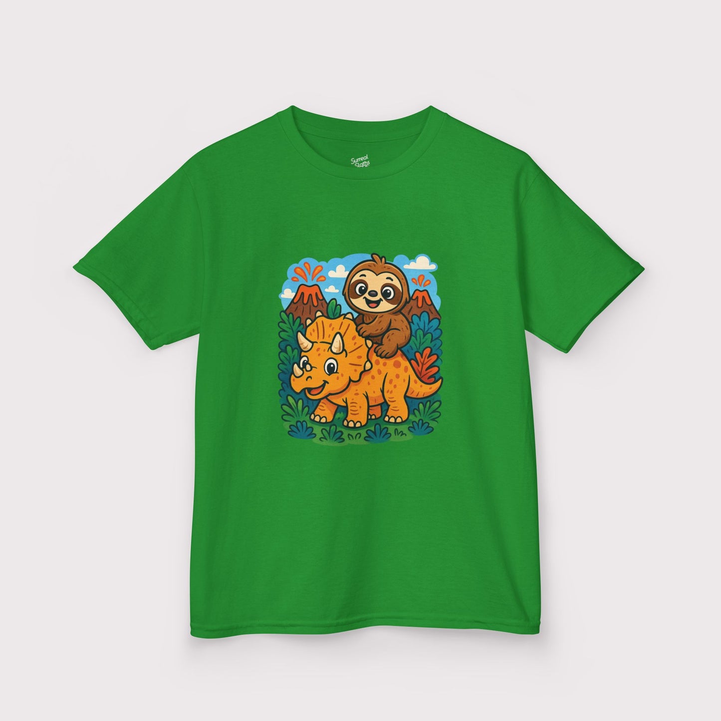 Tricera-Sloth Adventure Kids T-Shirt