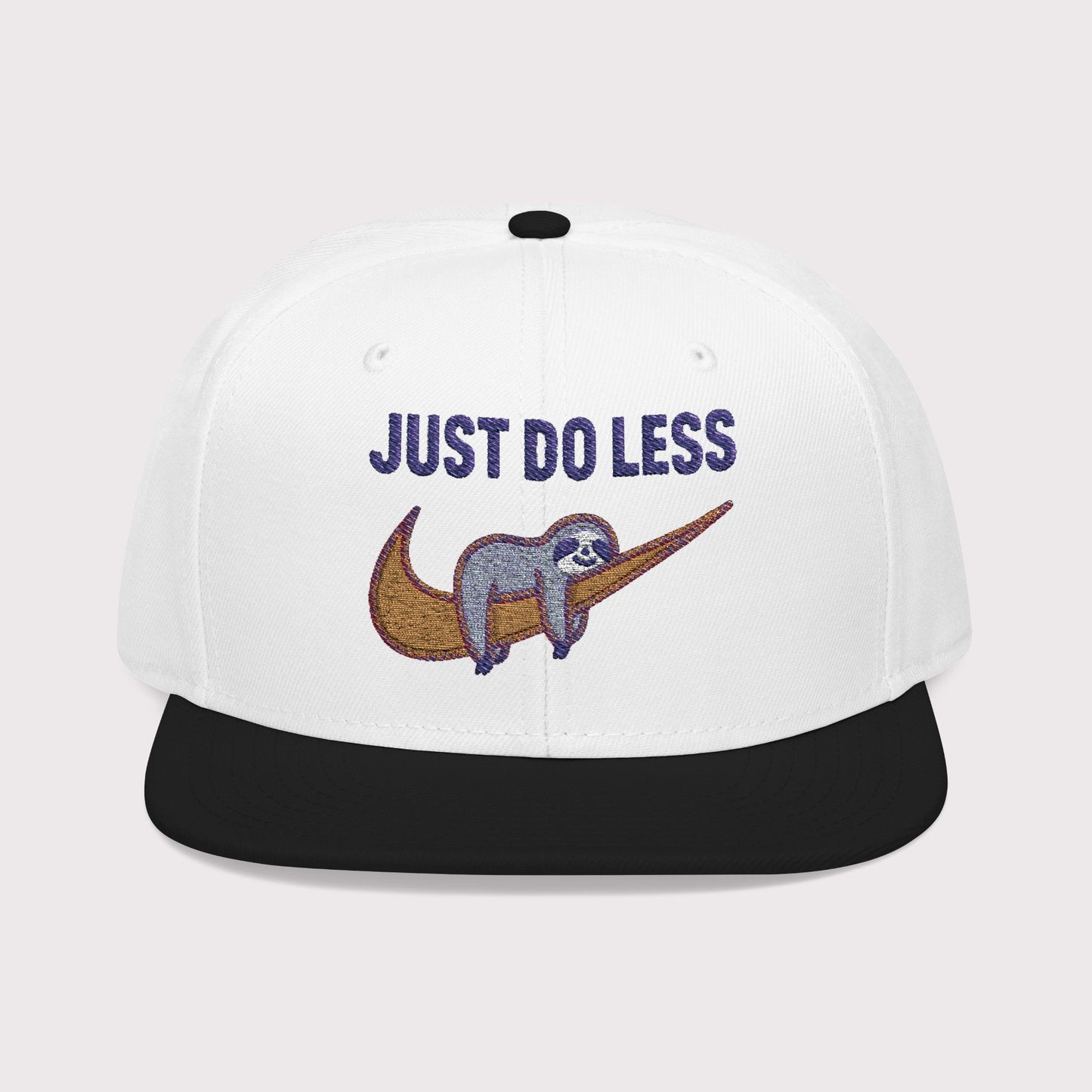 Just Do Less Orange Snapback Hat