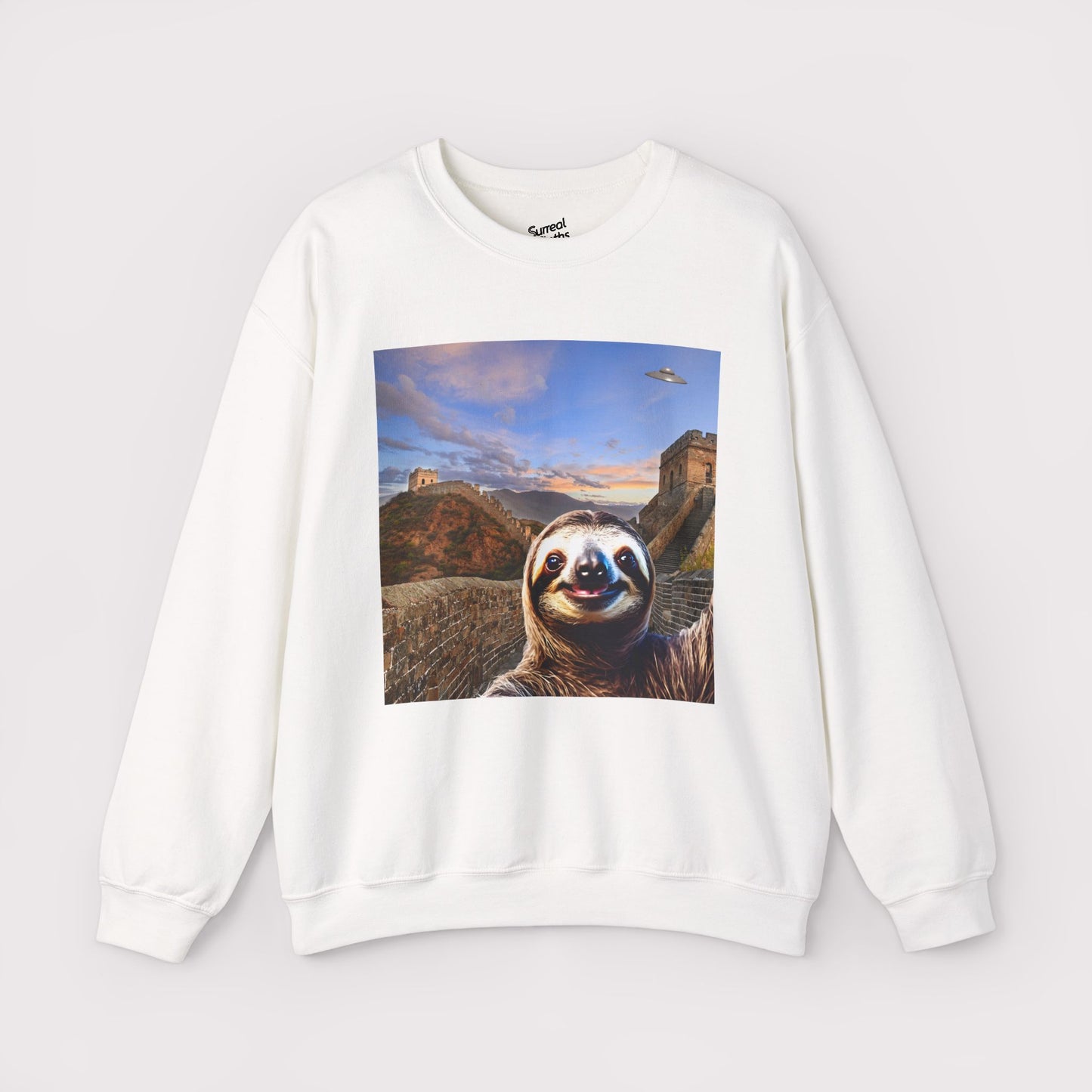 Sloth Selfie Great Wall of China - Crewneck