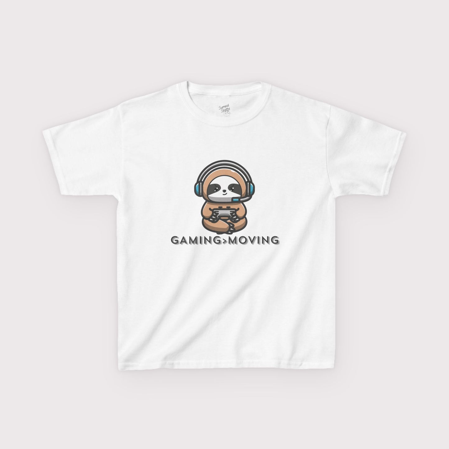“Gaming > Moving” Kids Tee