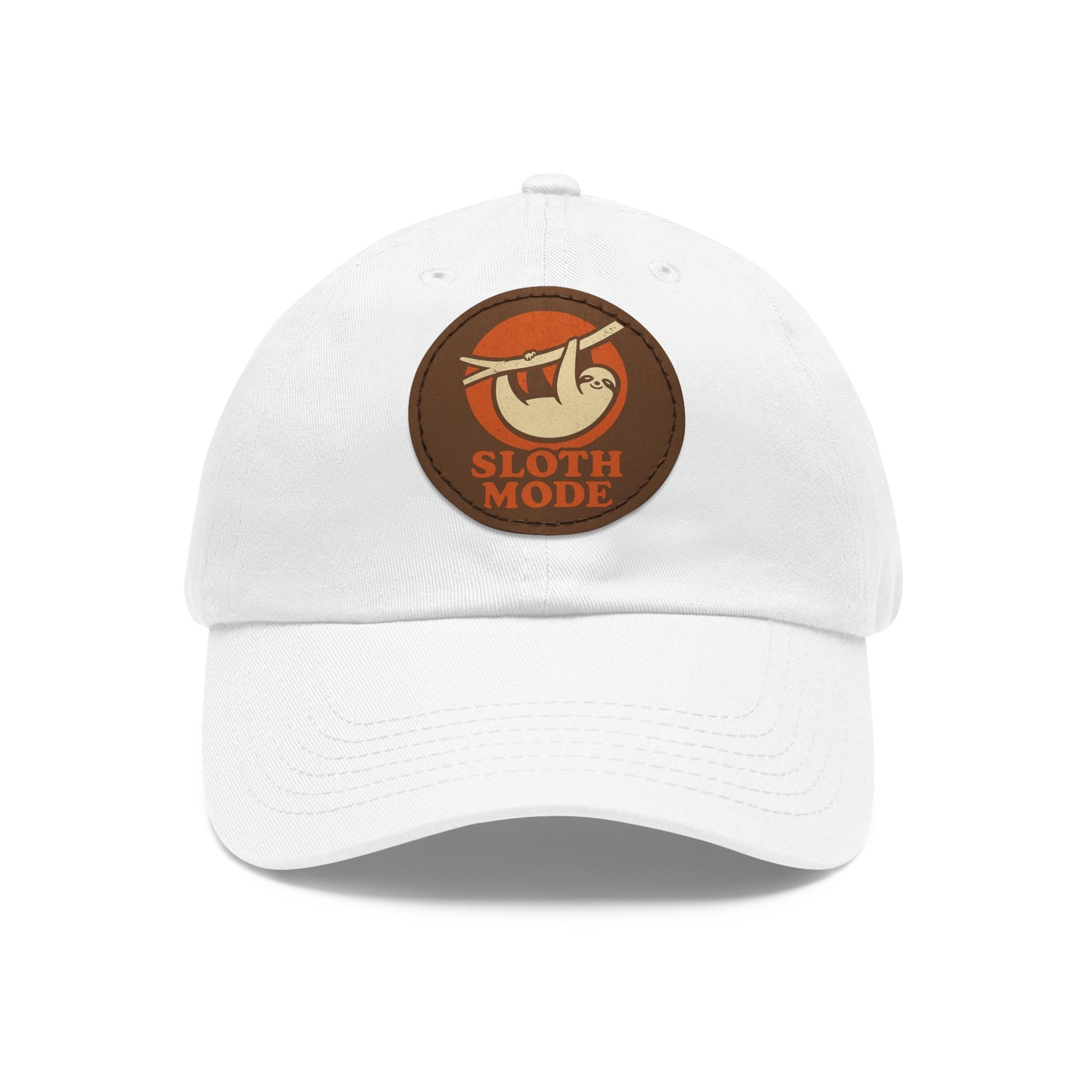 Sloth Mode Leather Patch Hat