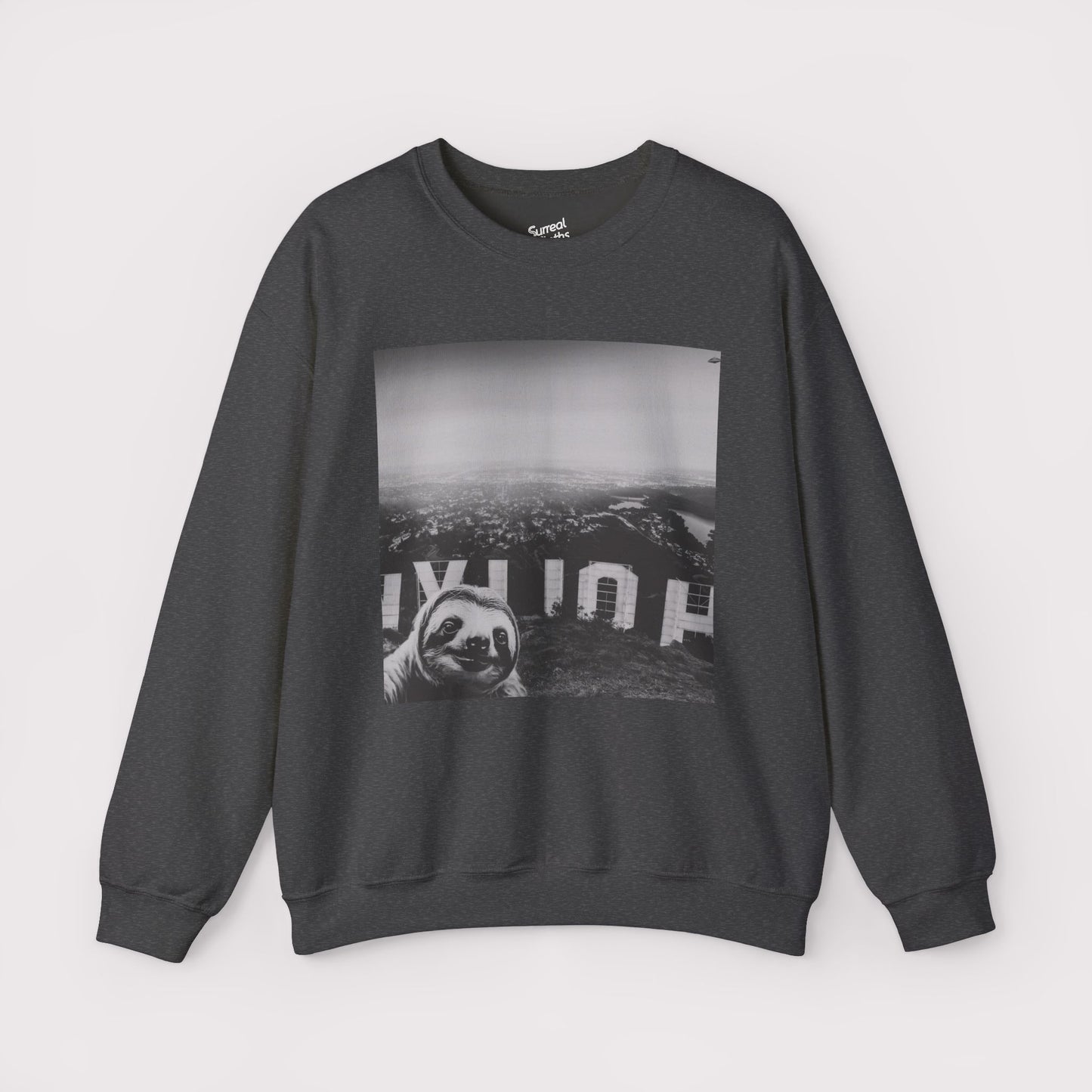 Sloth Selfie Hollywood Sign - Crewneck