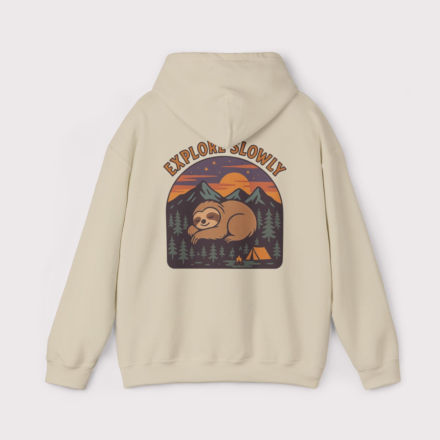 Explore Slowly Sloth Hoodie