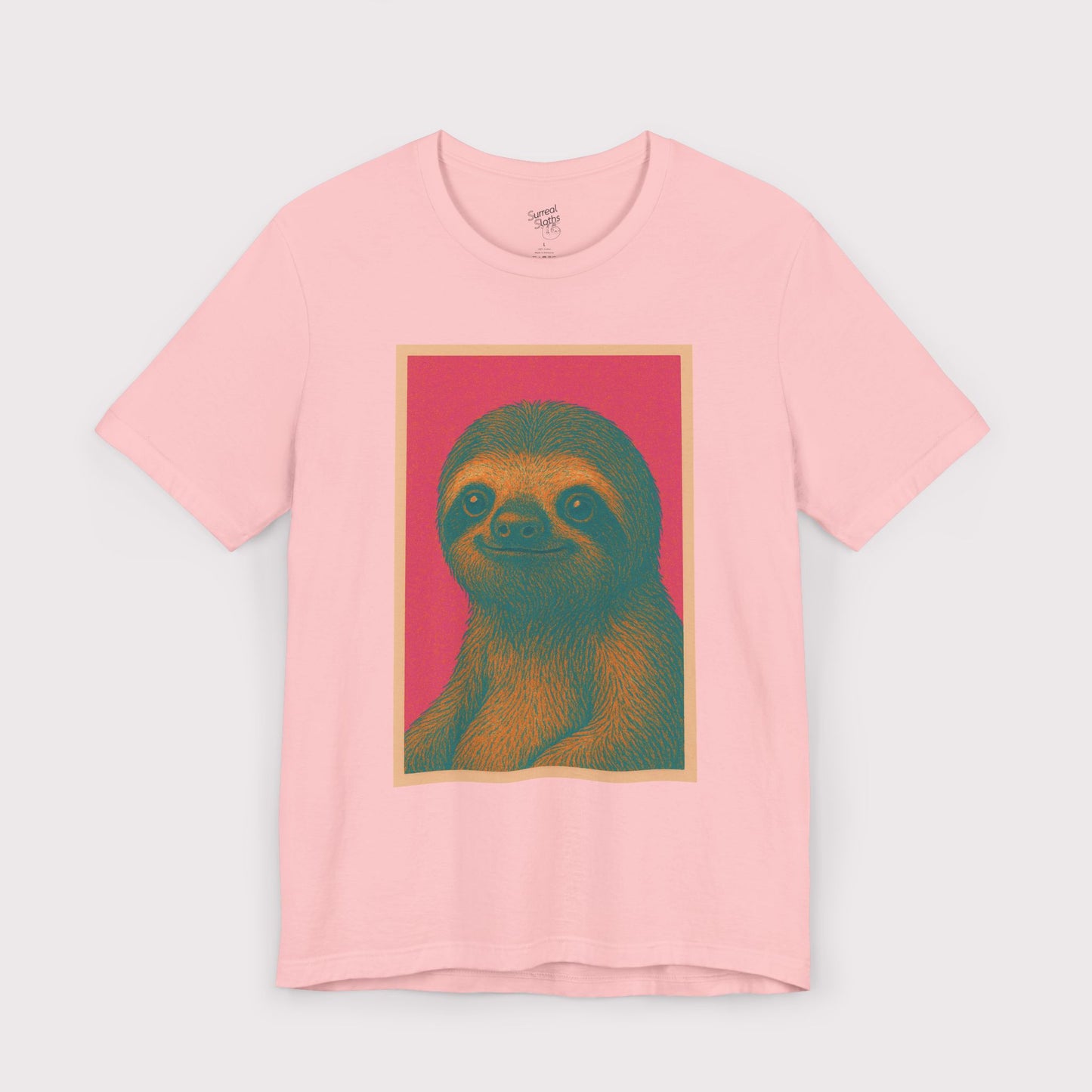 Retro Sloth Portrait T-Shirt