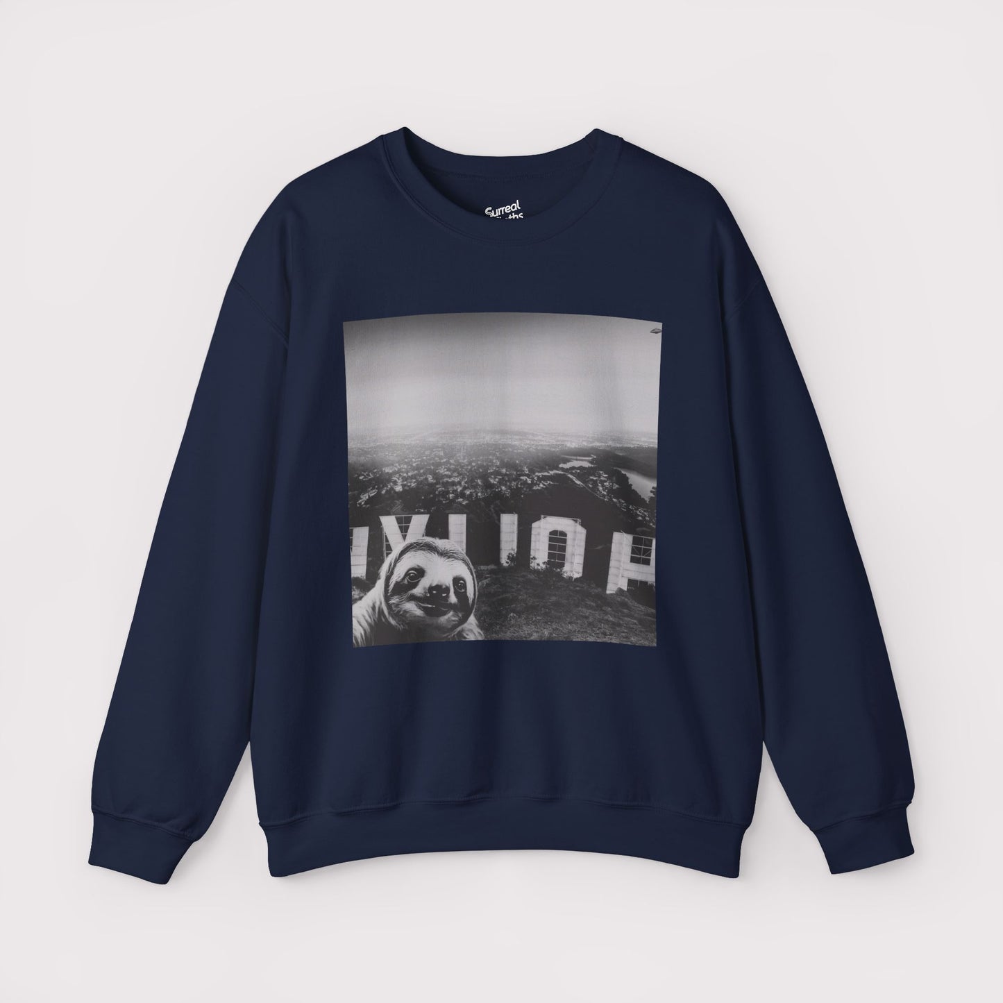 Sloth Selfie Hollywood Sign - Crewneck