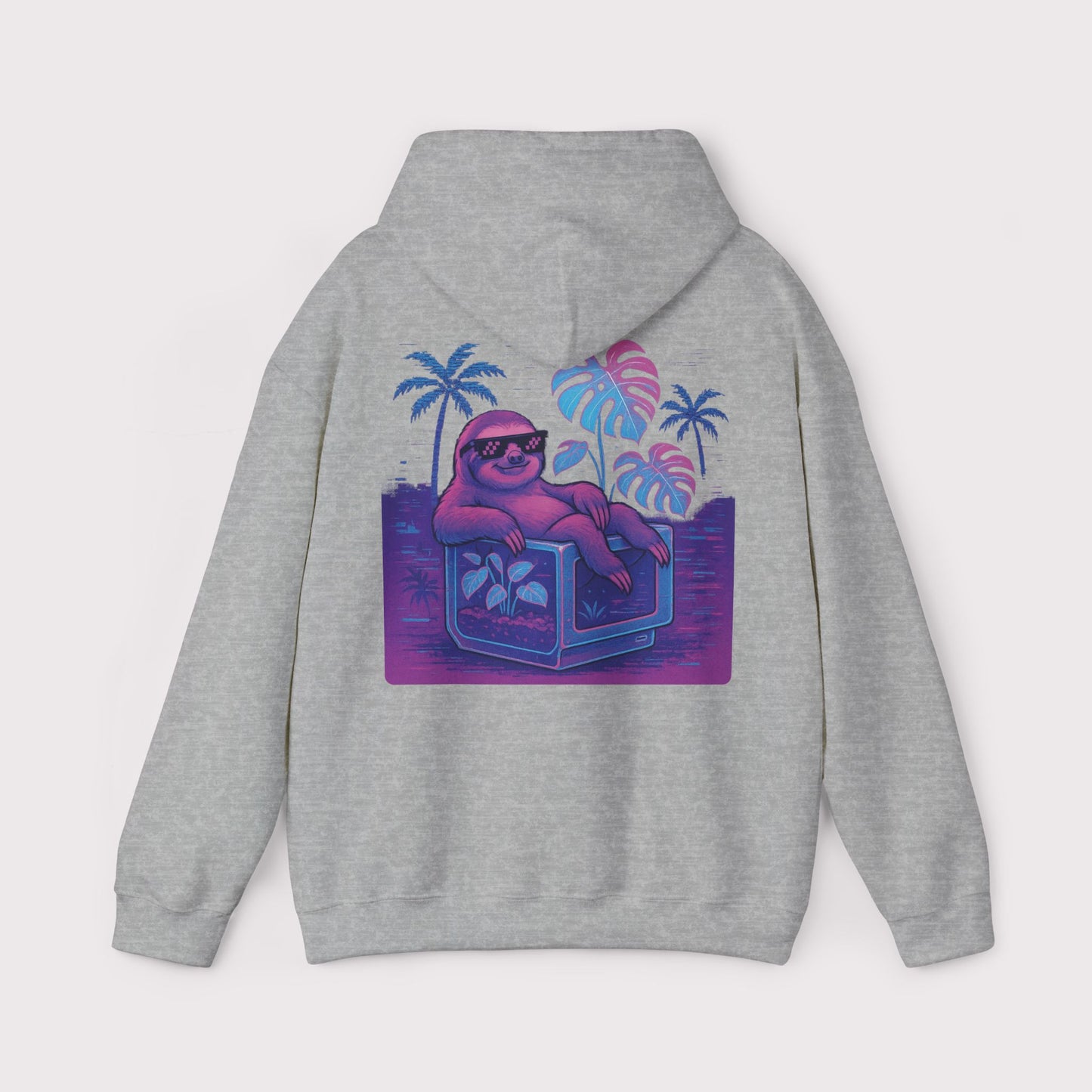 Vaporwave Sloth Vibes Hoodie