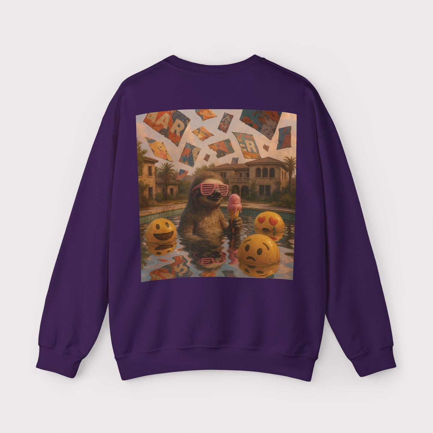 Sloth Pool Party Crewneck