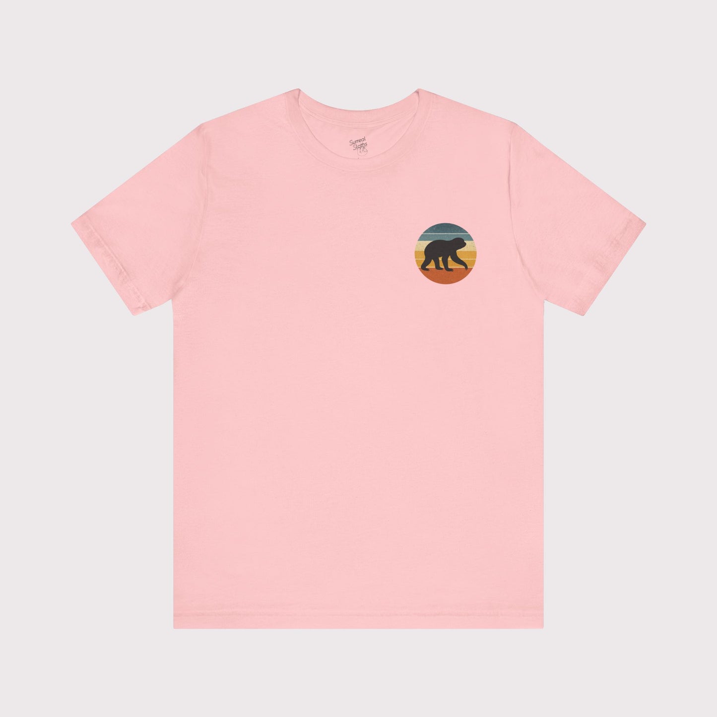 Vintage Sunset Sloth Crest T-Shirt