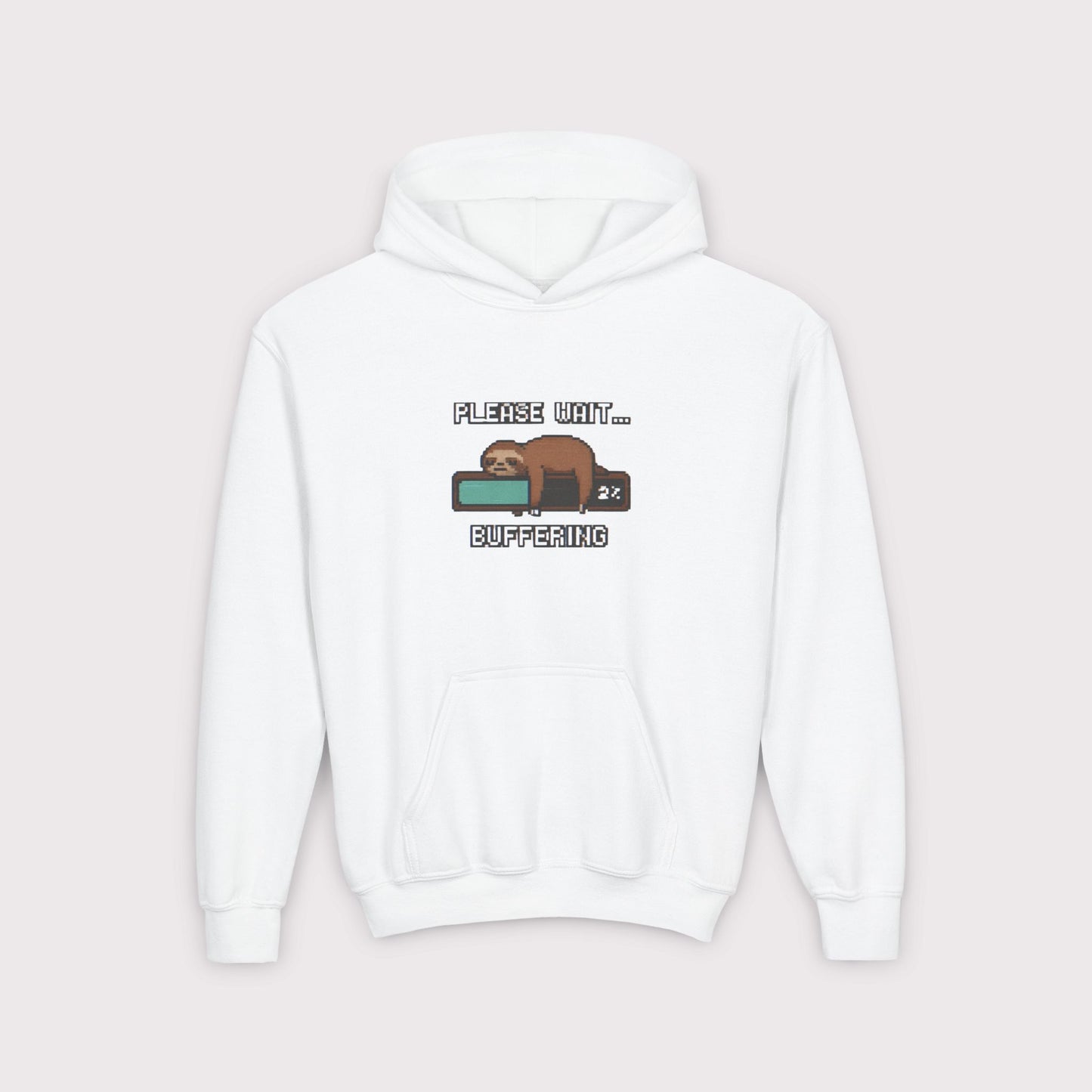 Buffering Sloth Kids Hoodie