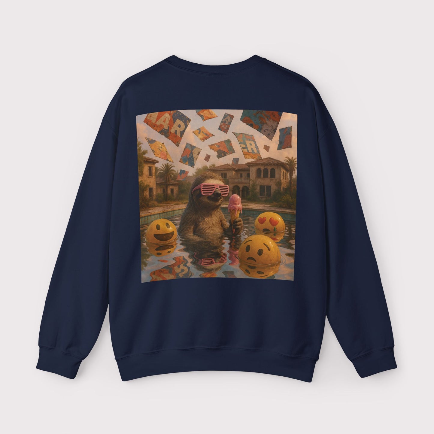 Sloth Pool Party Crewneck