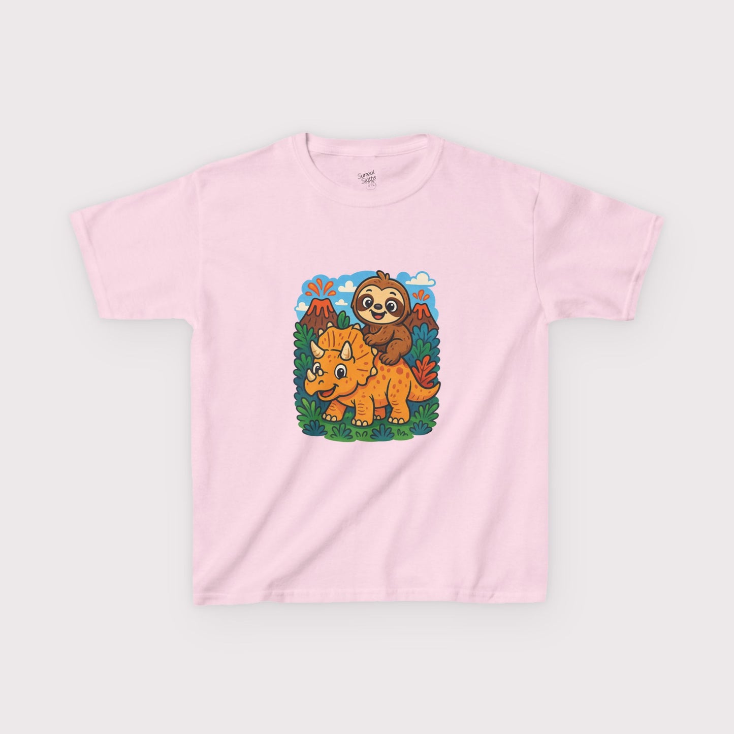 Tricera-Sloth Adventure Kids T-Shirt