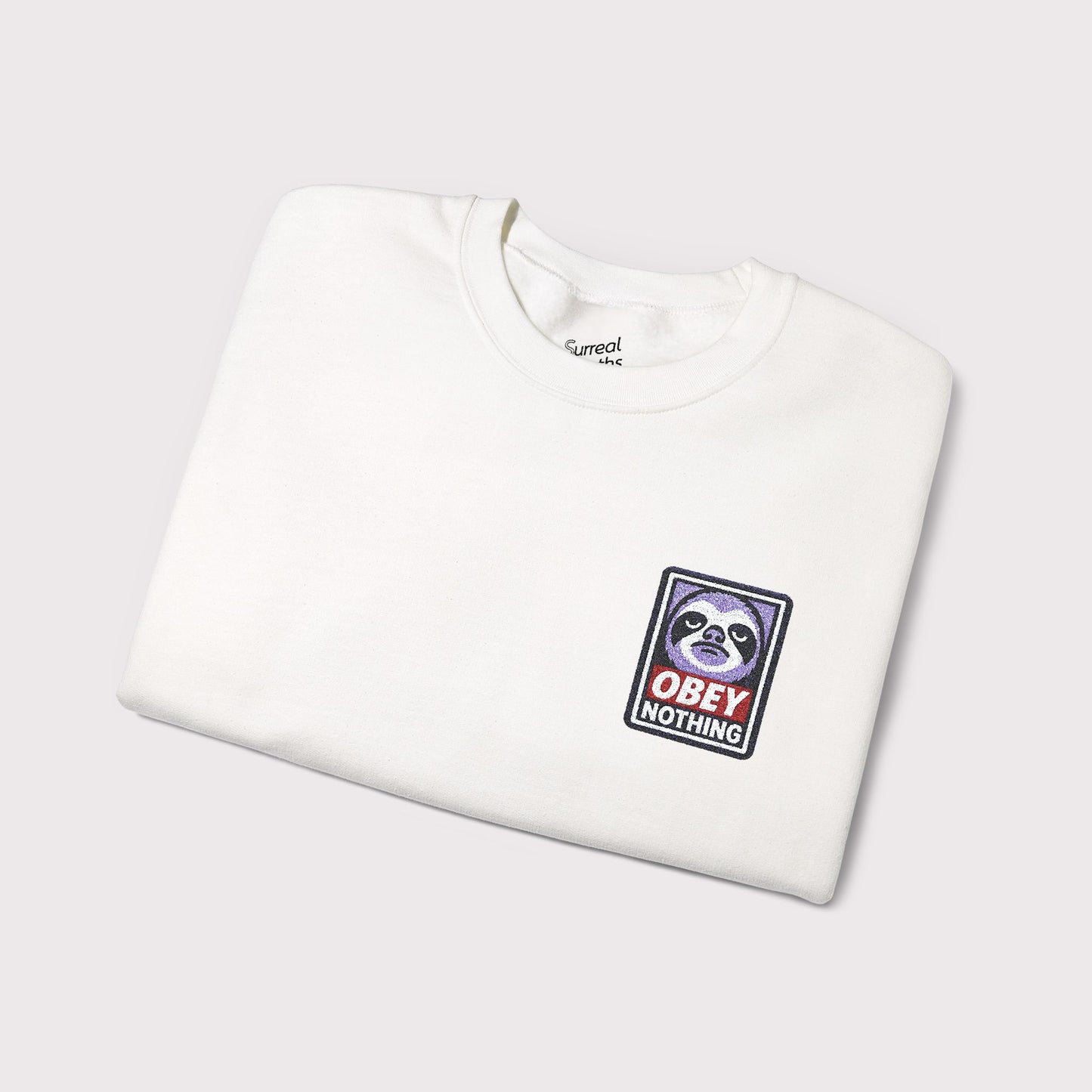 Obey Nothing Embroidered Crewneck