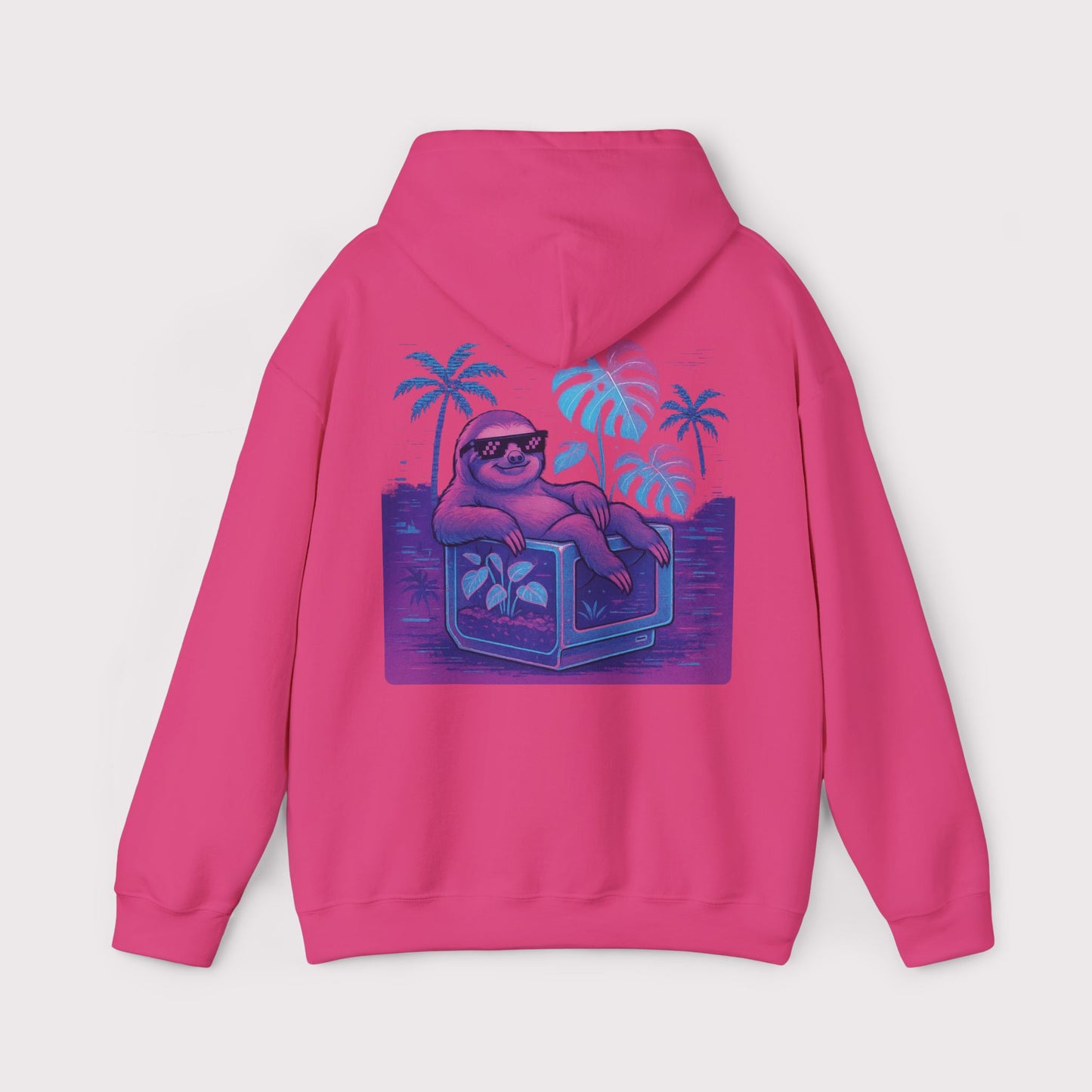 Vaporwave Sloth Vibes Hoodie