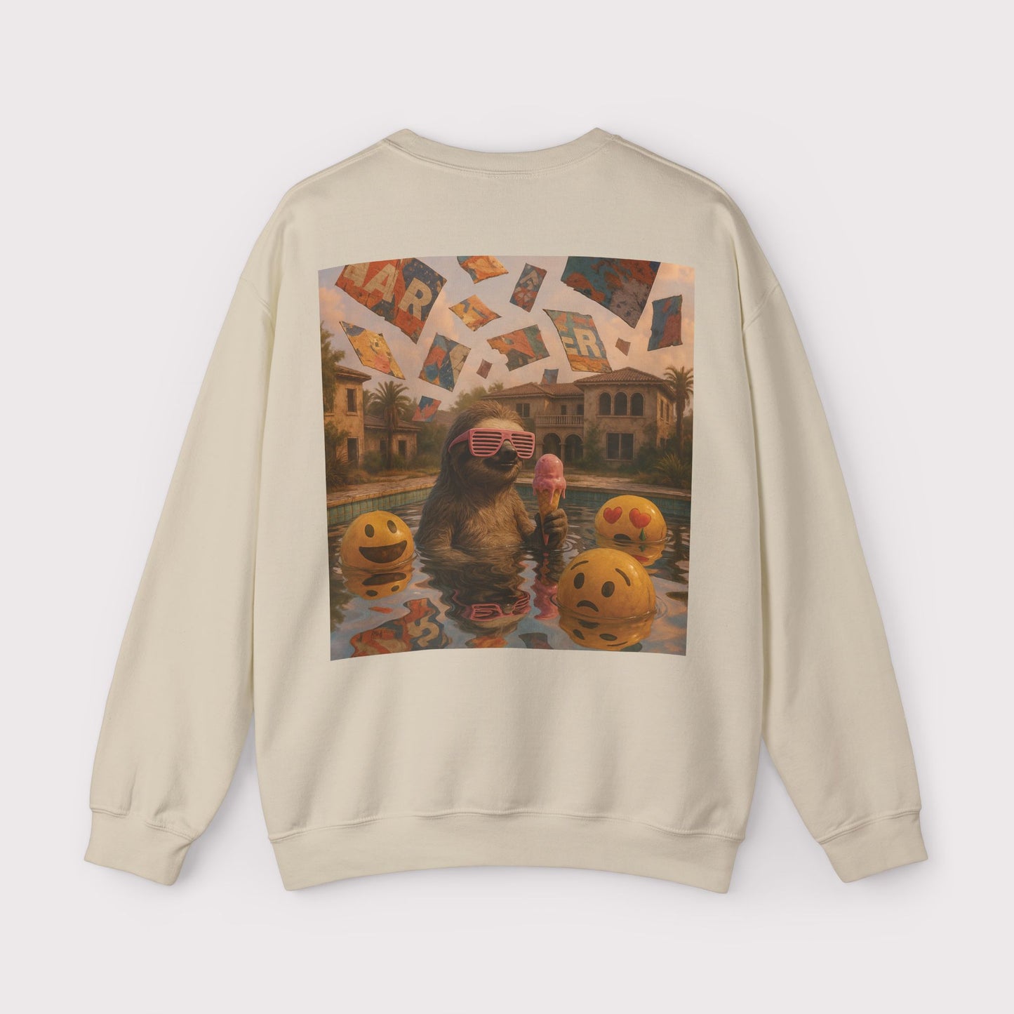 Sloth Pool Party Crewneck