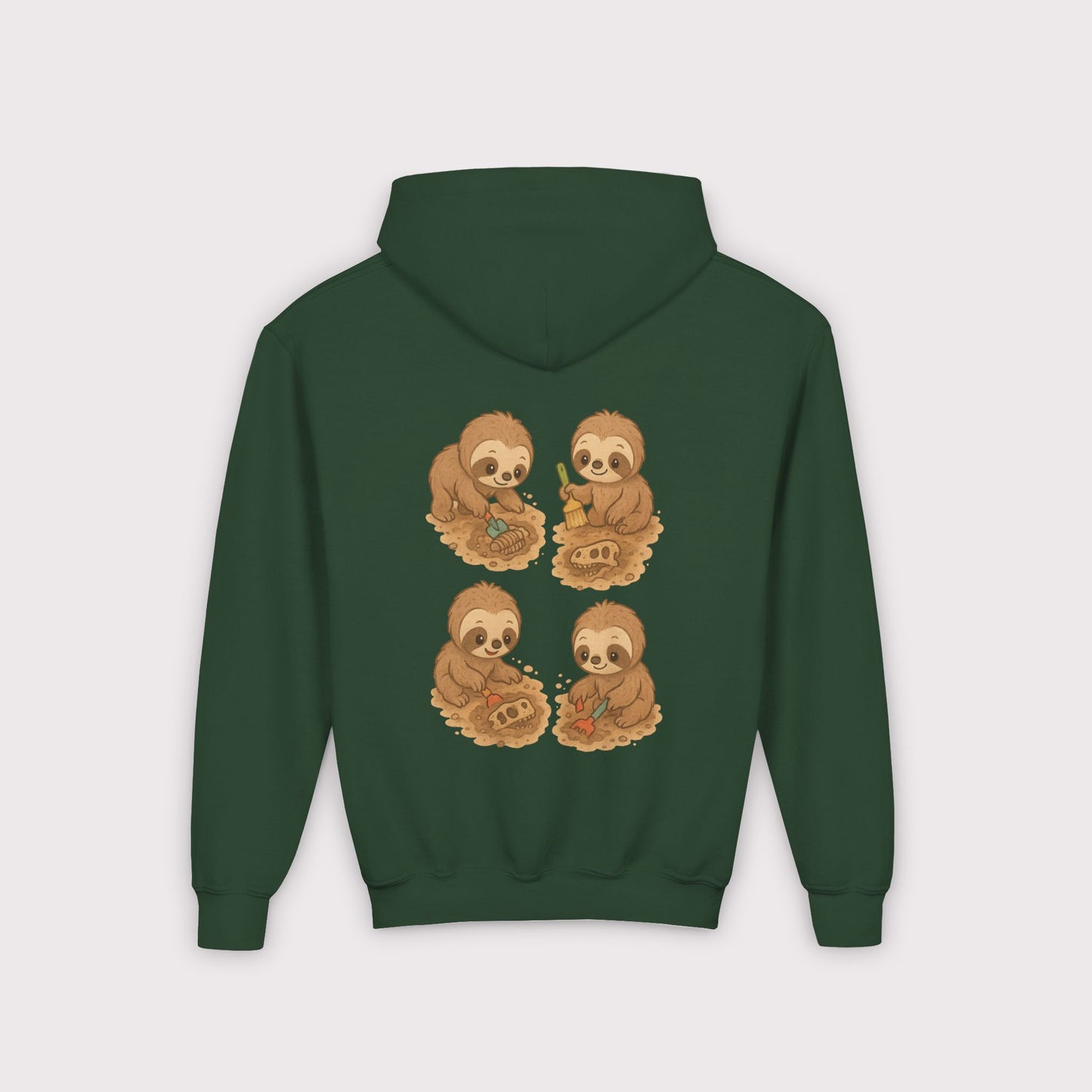 Sloth Fossil Diggers Kids Hoodie
