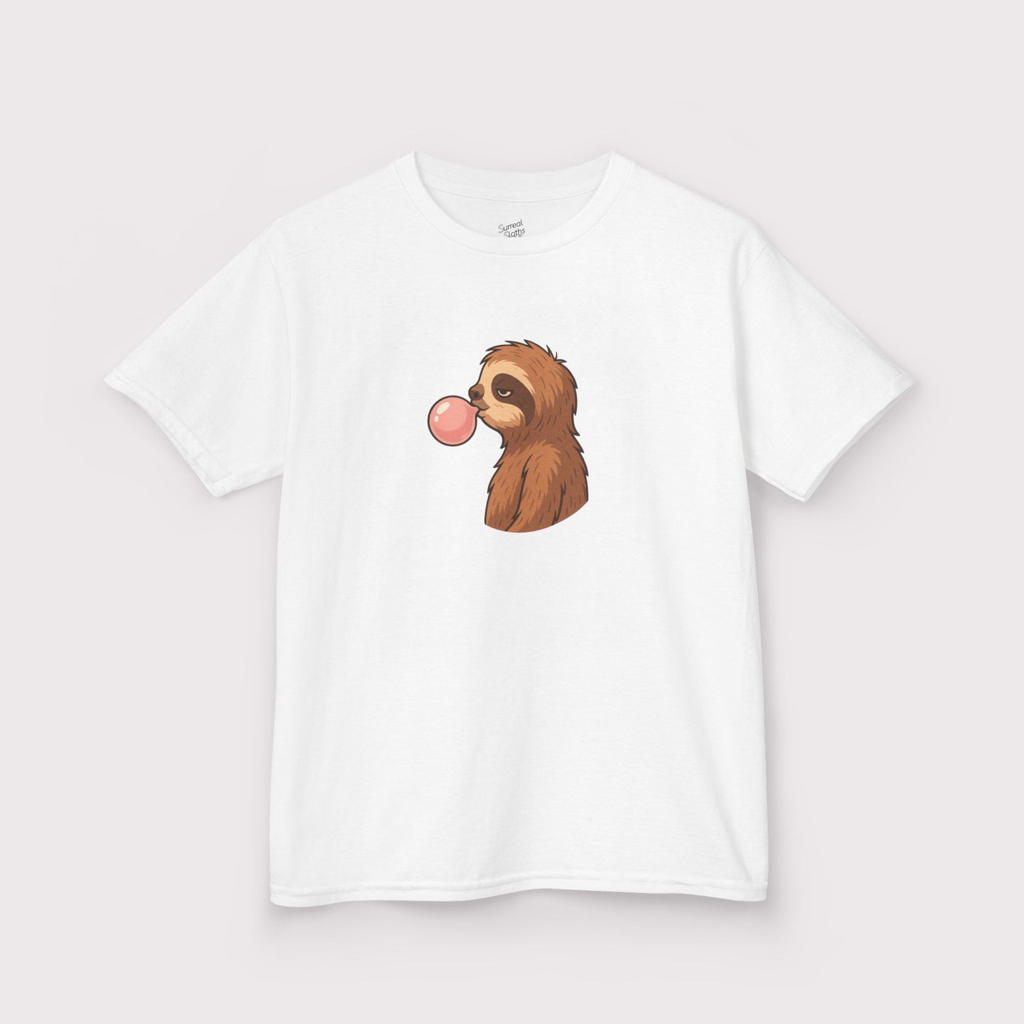 Bubble Blowing Sloth Kids T-Shirt