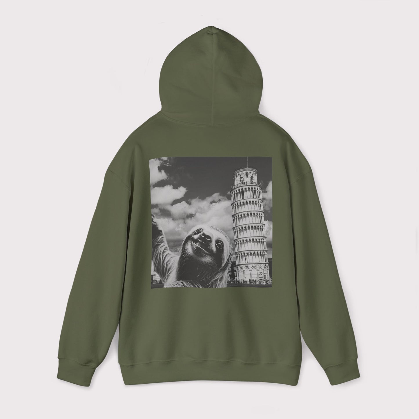 Sloth Selfie Leaning Tower of Pisa - Hoodie