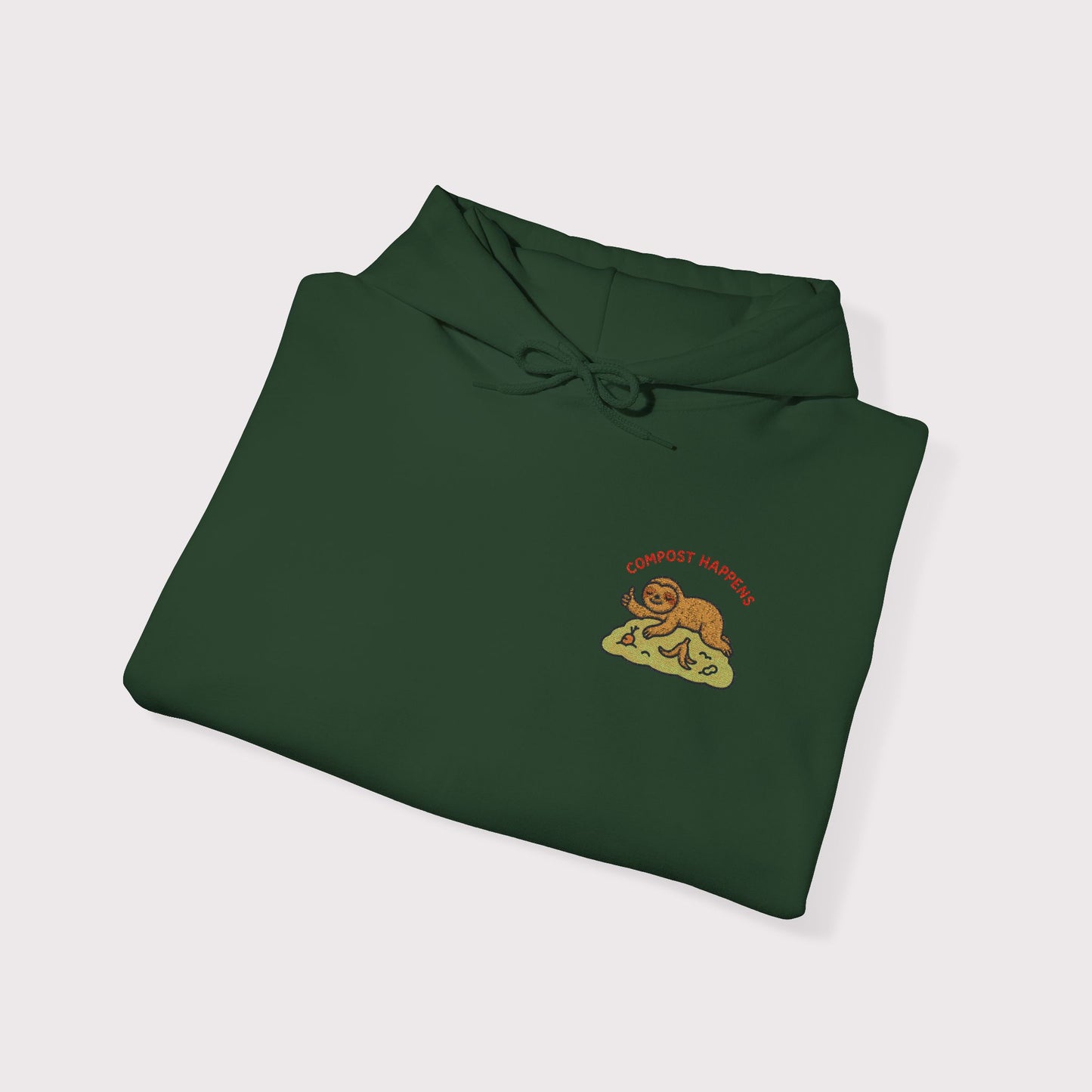 Compost Happens Embroidered Hoodie