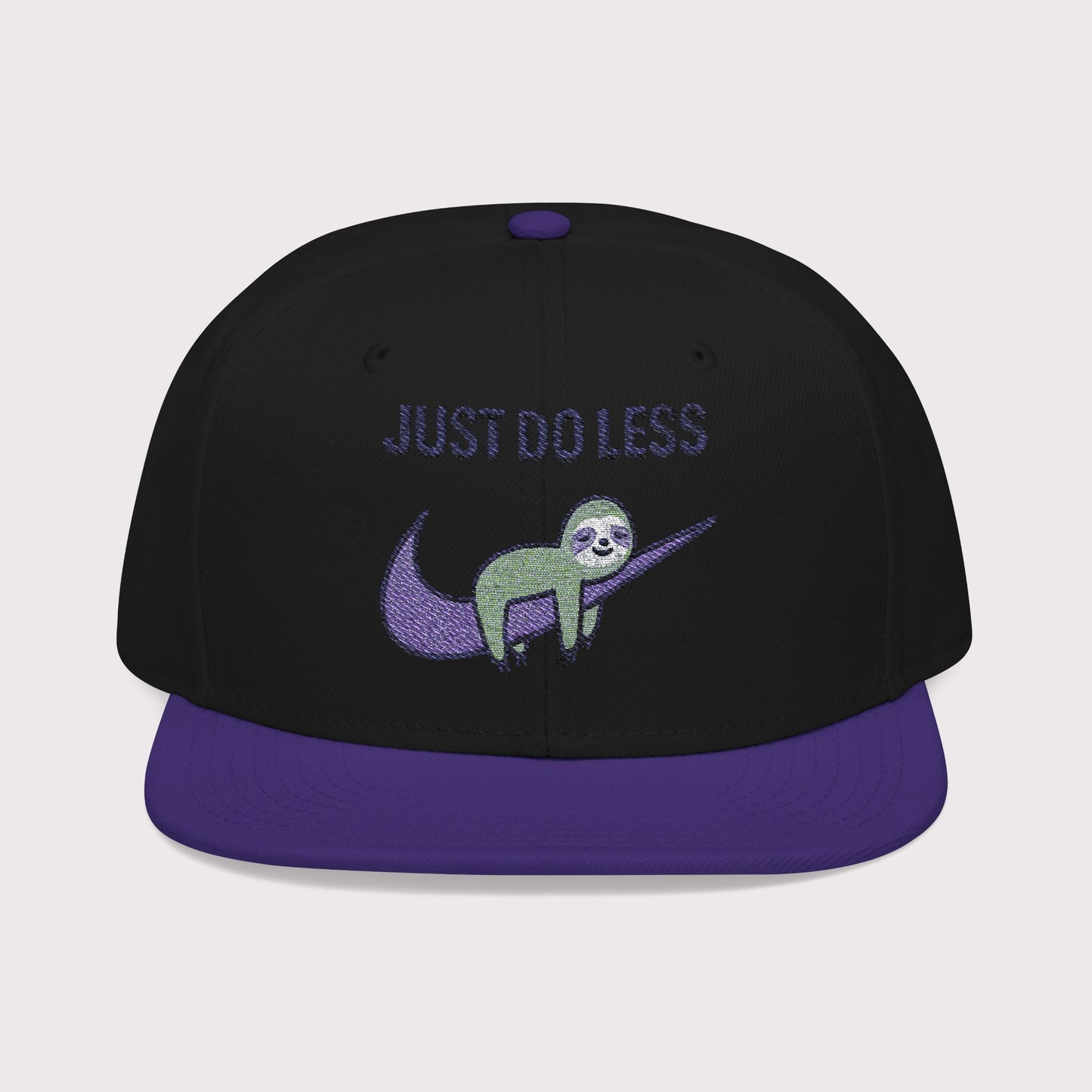 Just Do Less Purple Snapback Hat