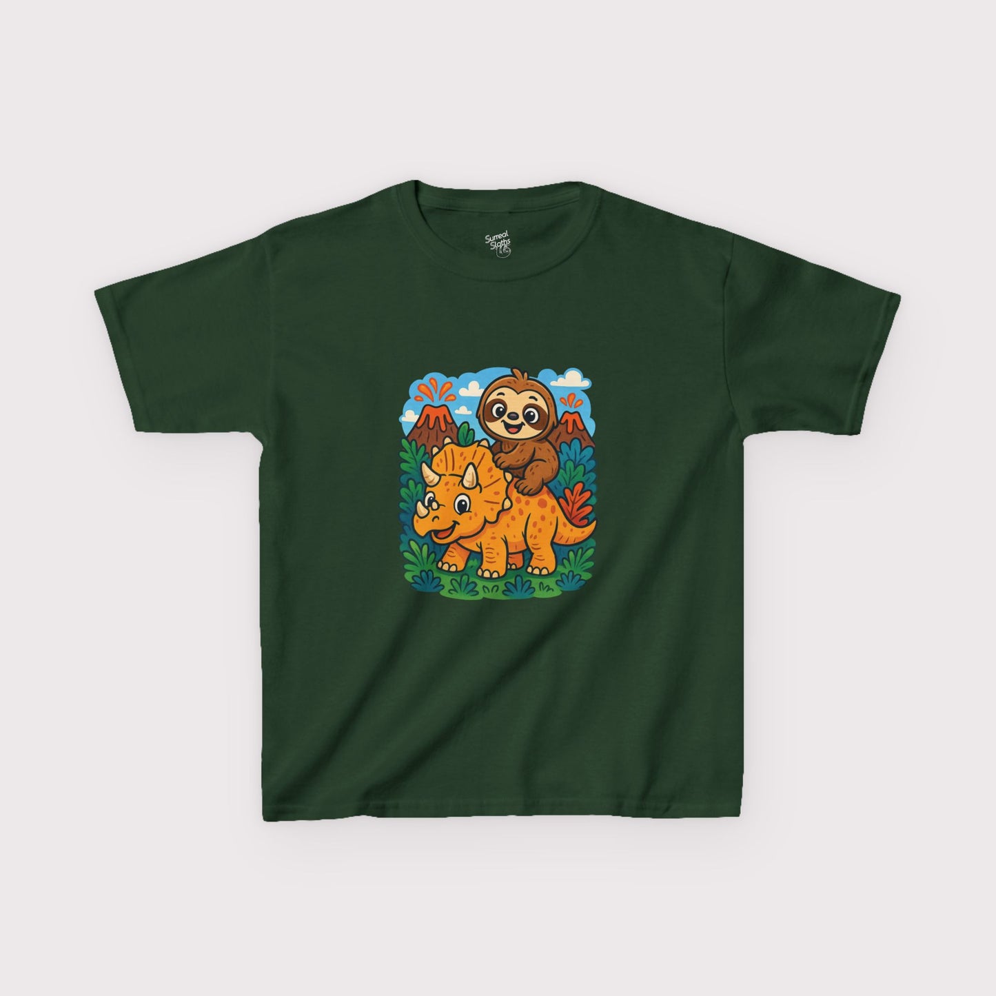 Tricera-Sloth Adventure Kids T-Shirt