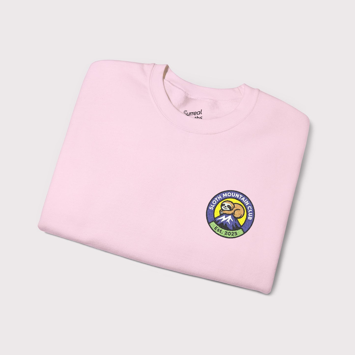 Sloth Mountain Club Embroidered Crewneck