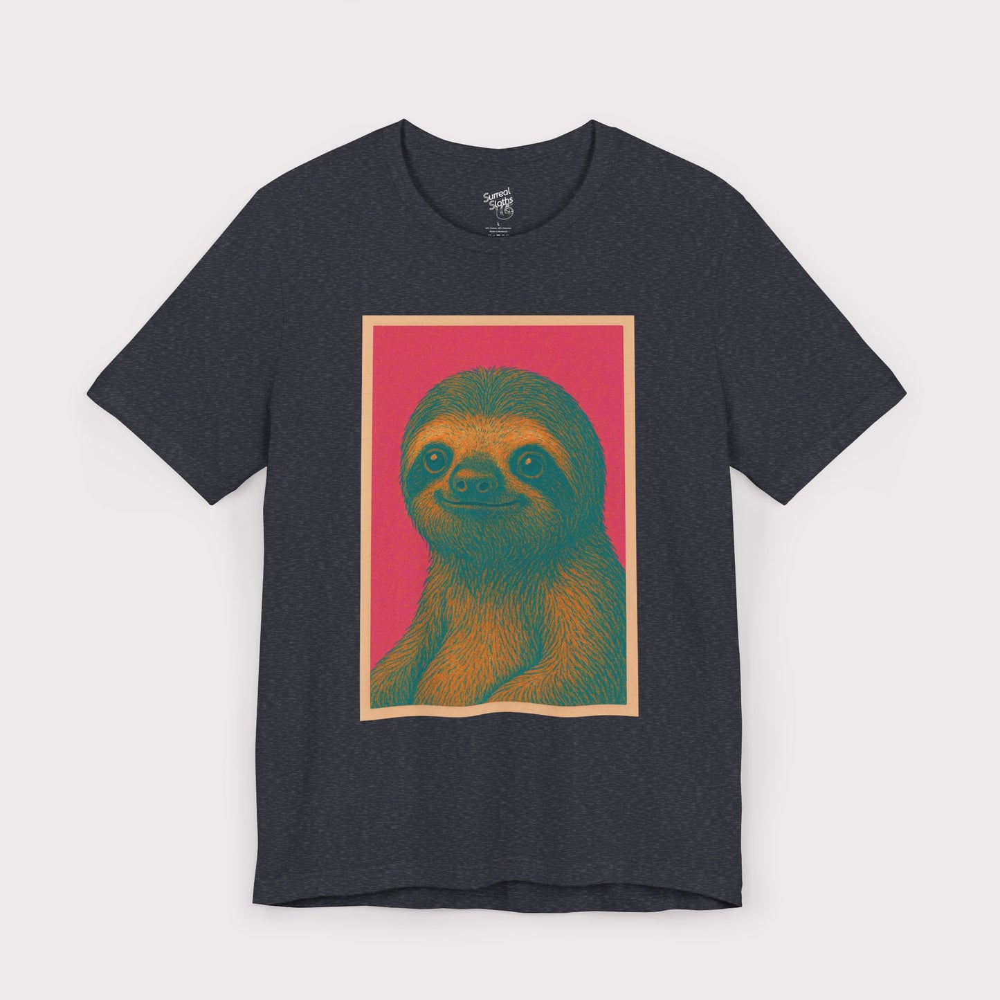 Retro Sloth Portrait T-Shirt
