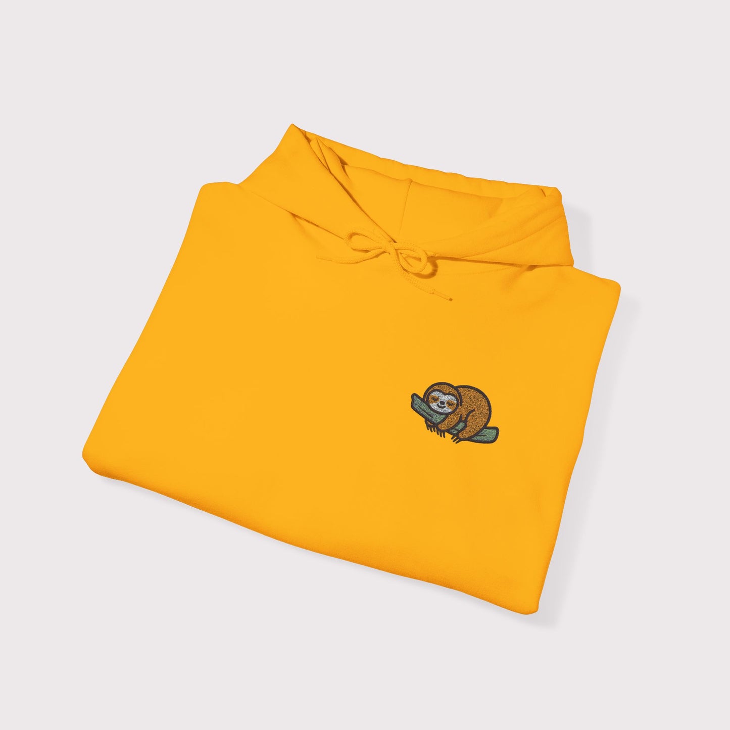 Sleeping Sloth Embroidered Hoodie