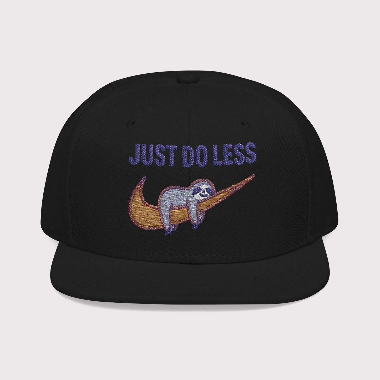 Just Do Less Orange Snapback Hat