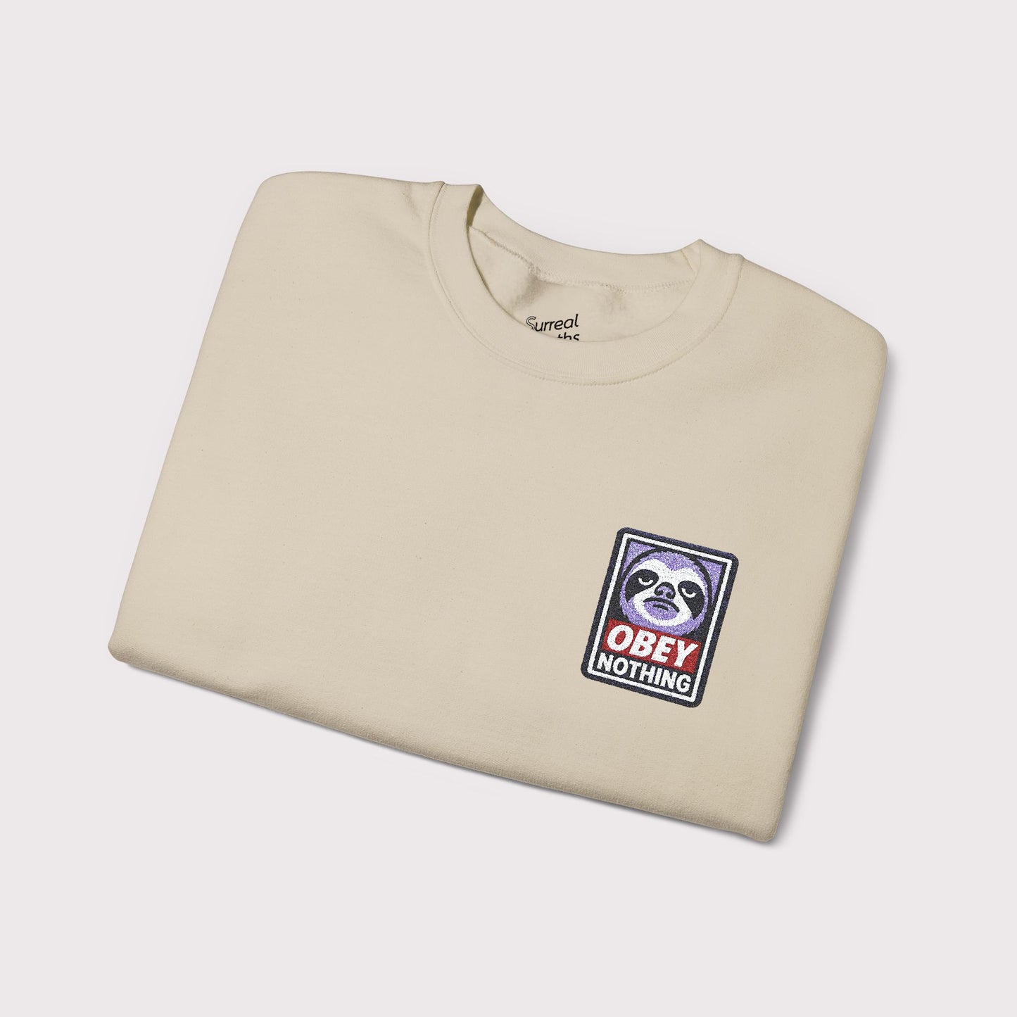 Obey Nothing Embroidered Crewneck