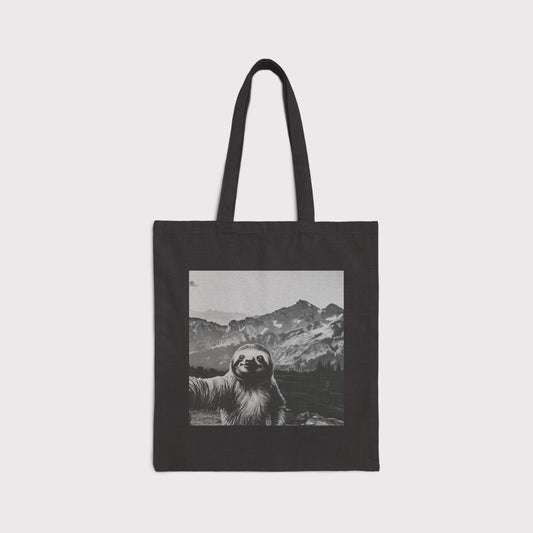 Sloth Selfie in the Mountains Tote Bag