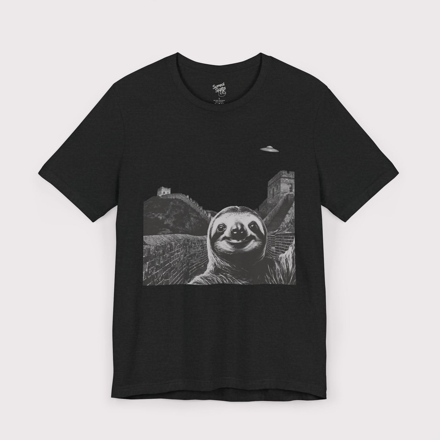 Sloth Selfie - Great Wall of China - Jersey Tee
