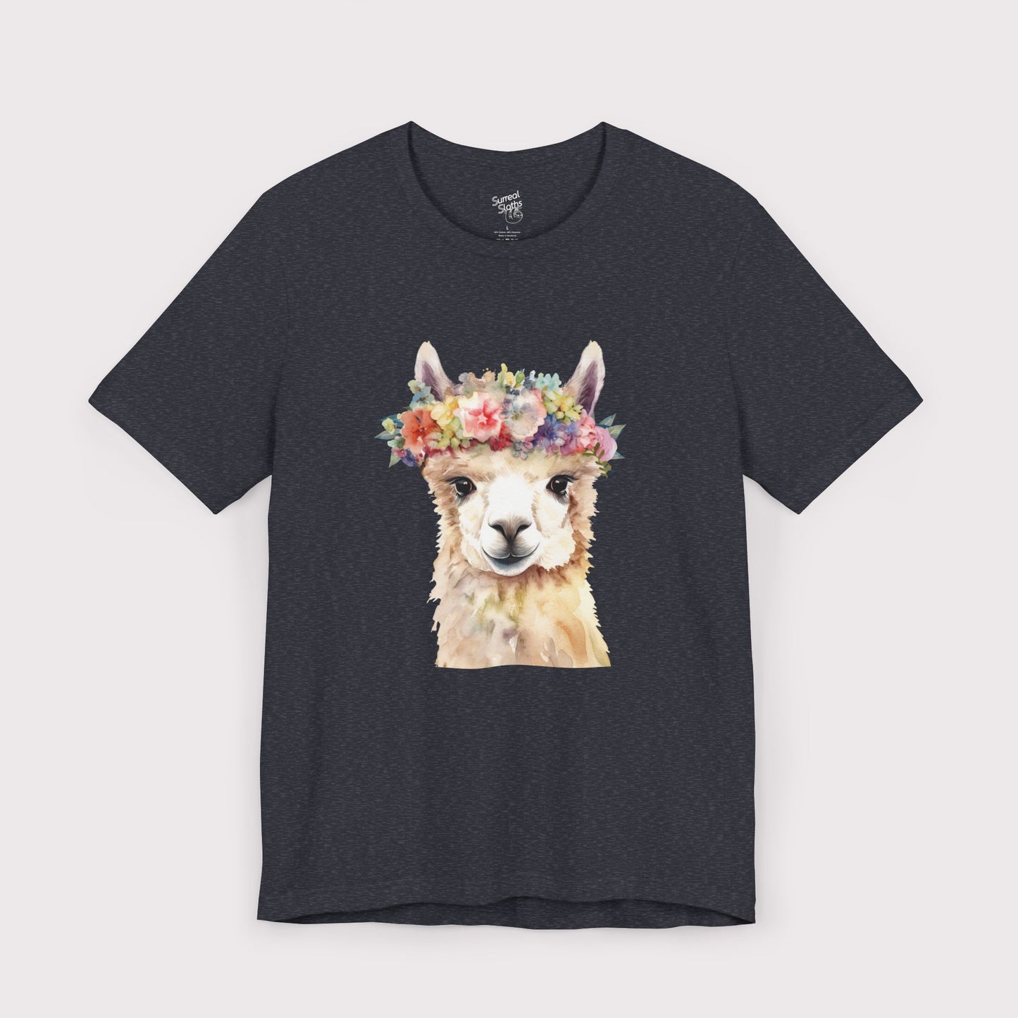 Floral Crown Llama - Jersey Tee